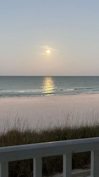 Morning view of the moon