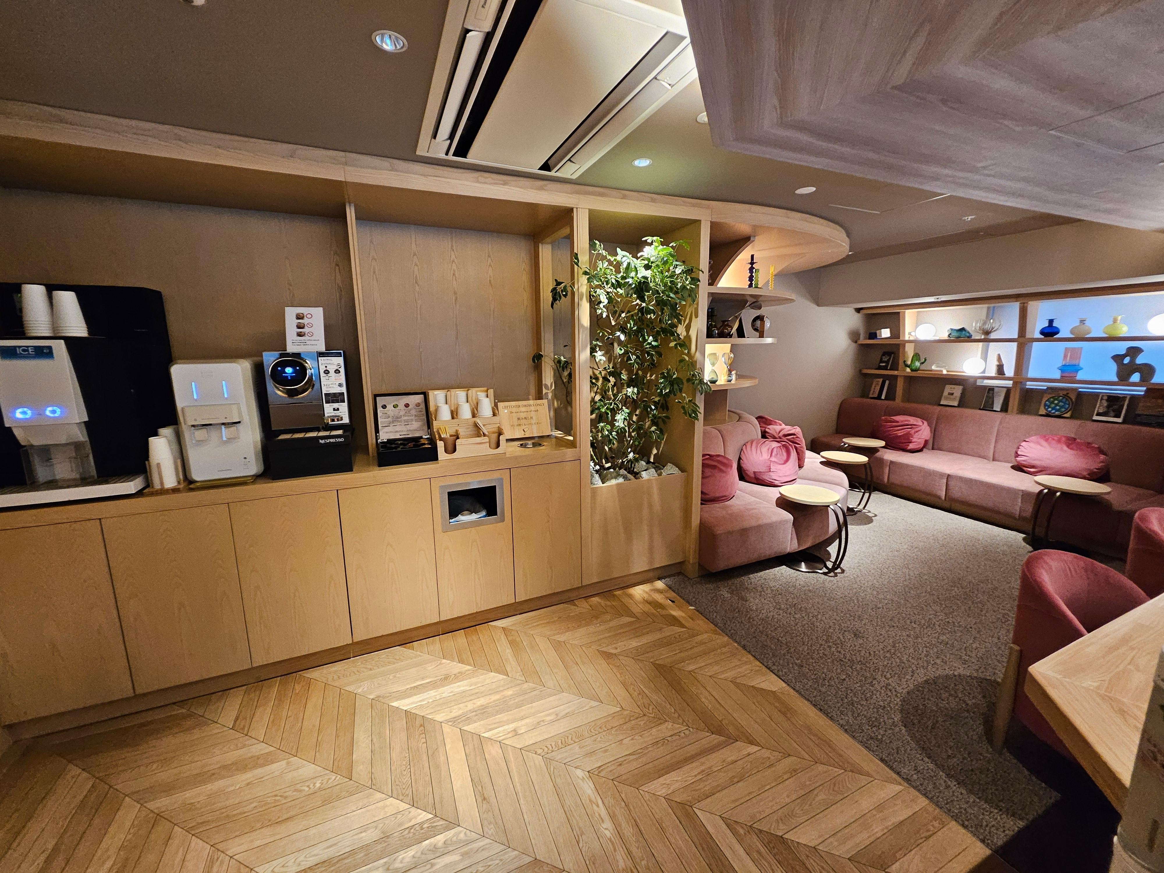 Rest area with coffee