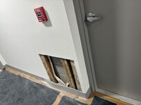 Wall on second floor