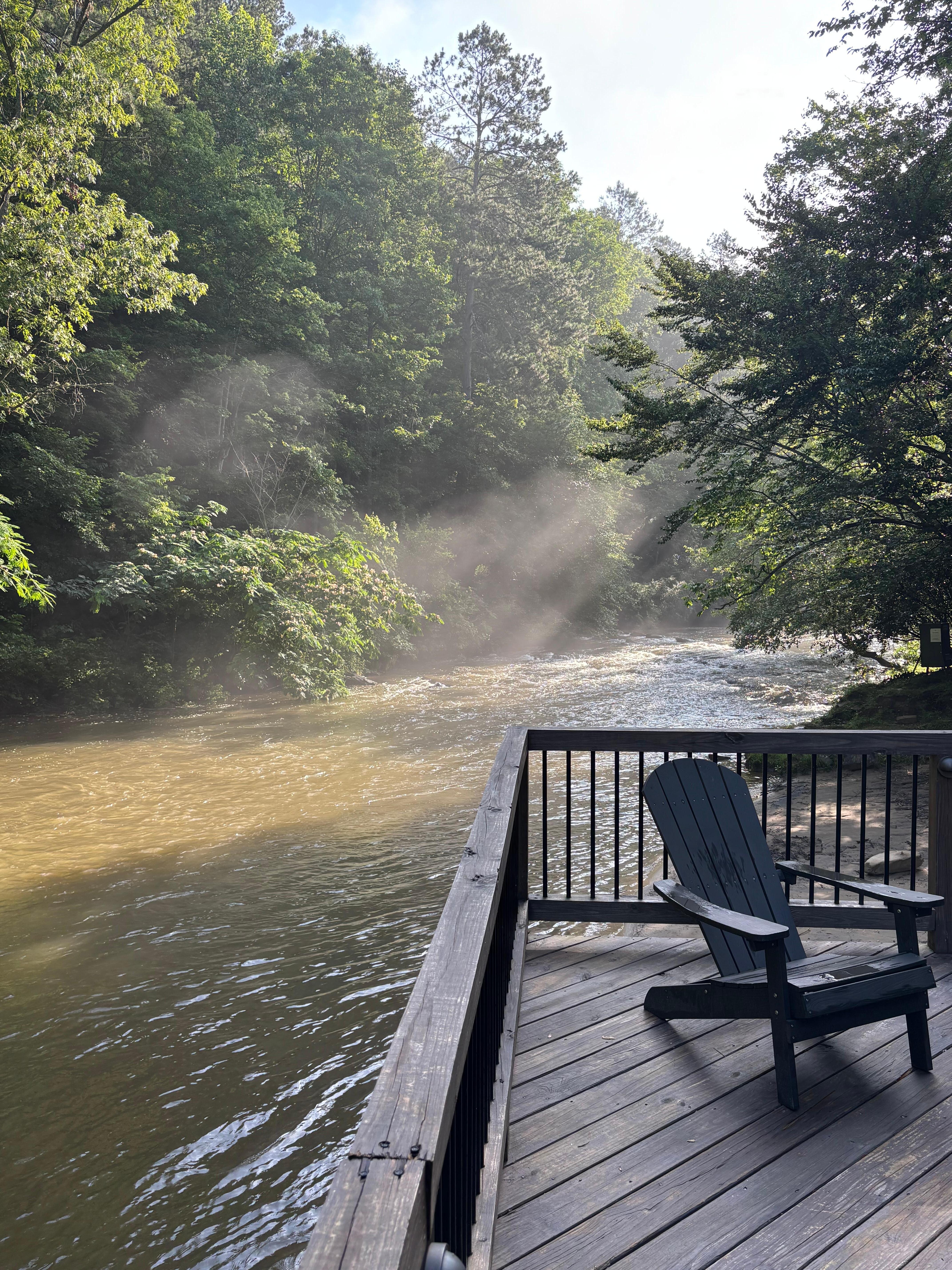 Beautiful morning on the river. 