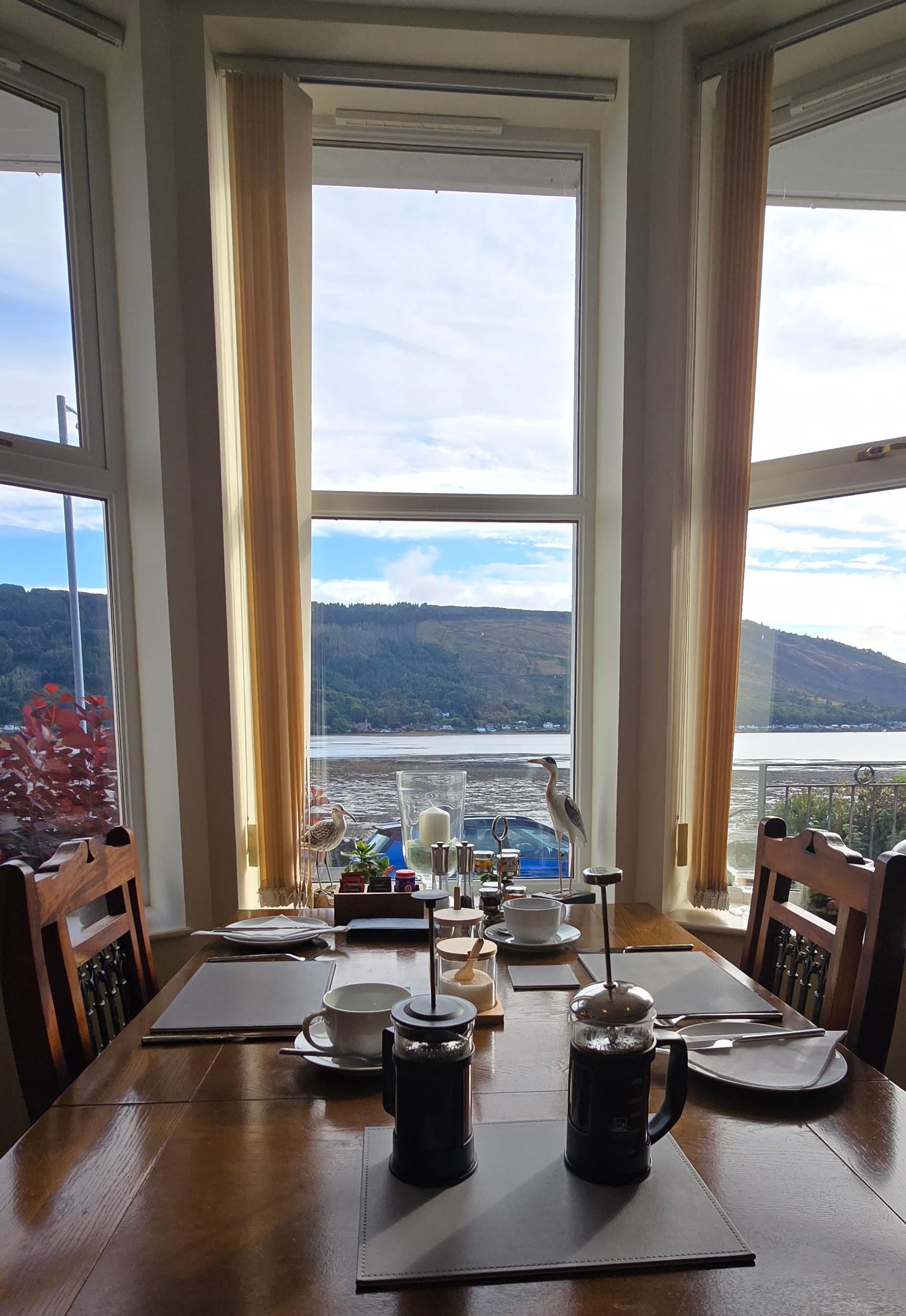 Great views from the breakfast table.