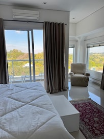 A integração com a natureza até no conforto do quarto