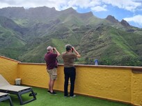 Birdwatching from the outside terrace
