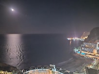 Balcony view at night