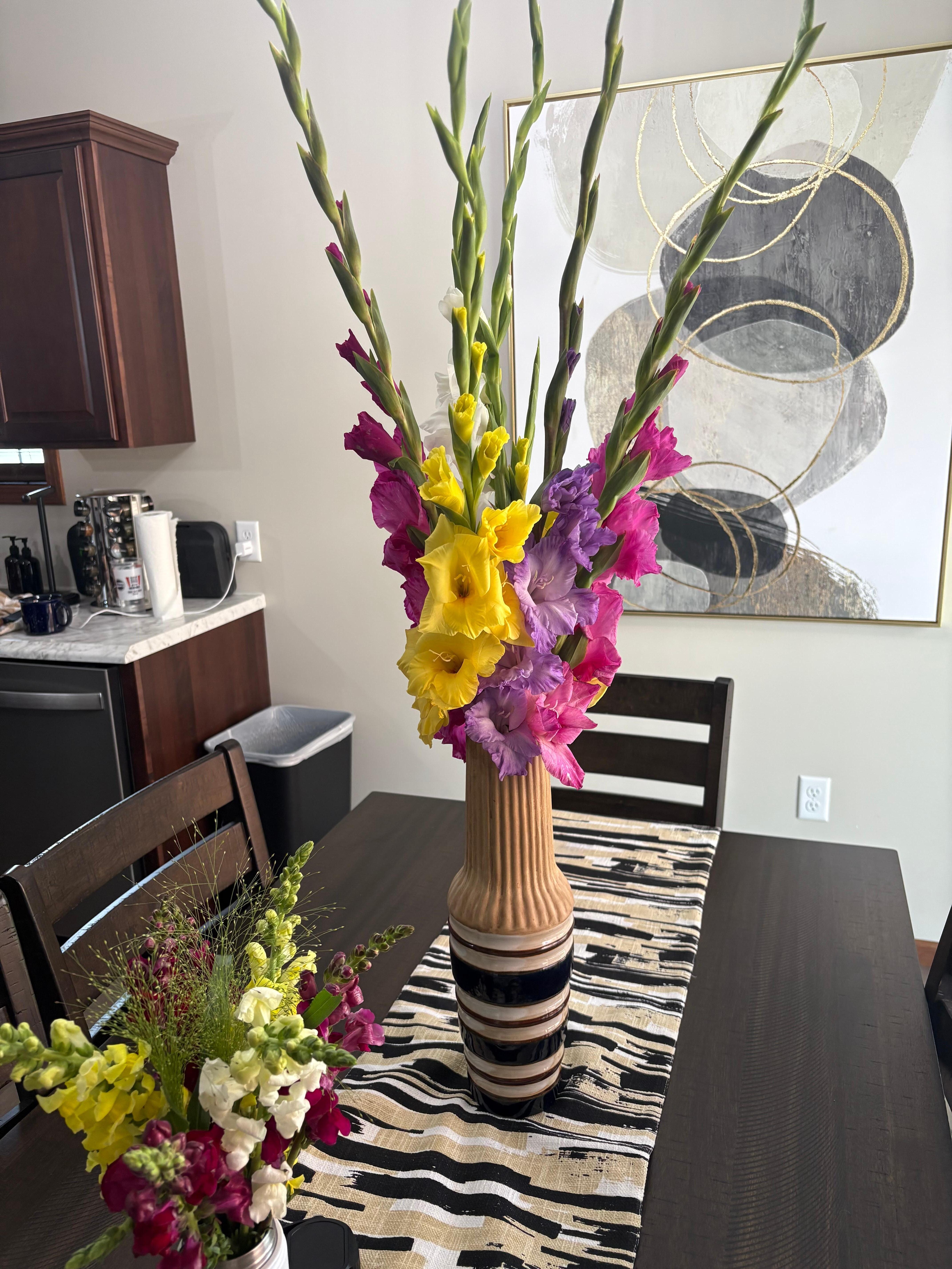 Flowers from visit to Farmers Market
