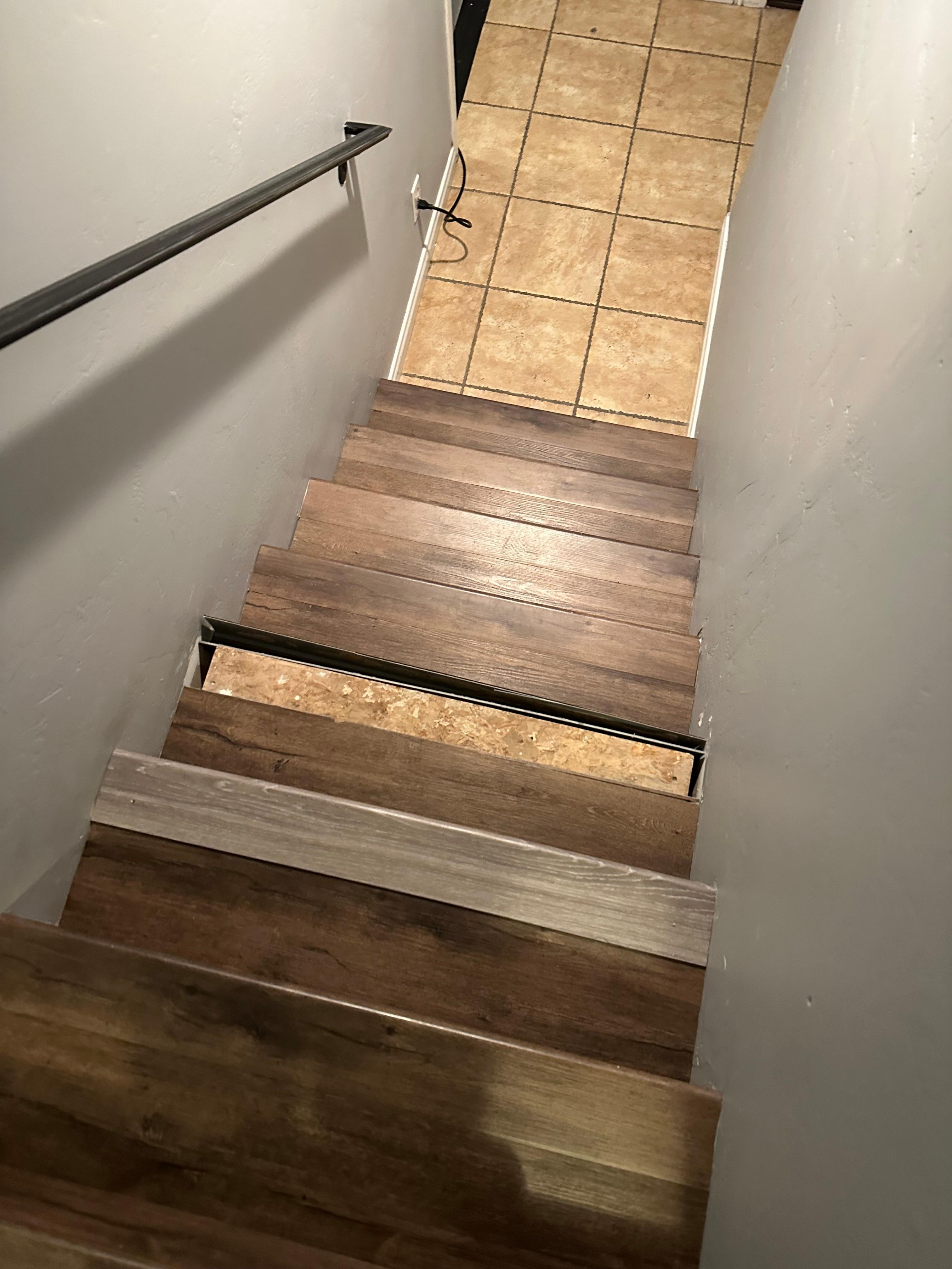 Wobbly step that collapsed under my friend (who probably weighs all of 120 pounds). 