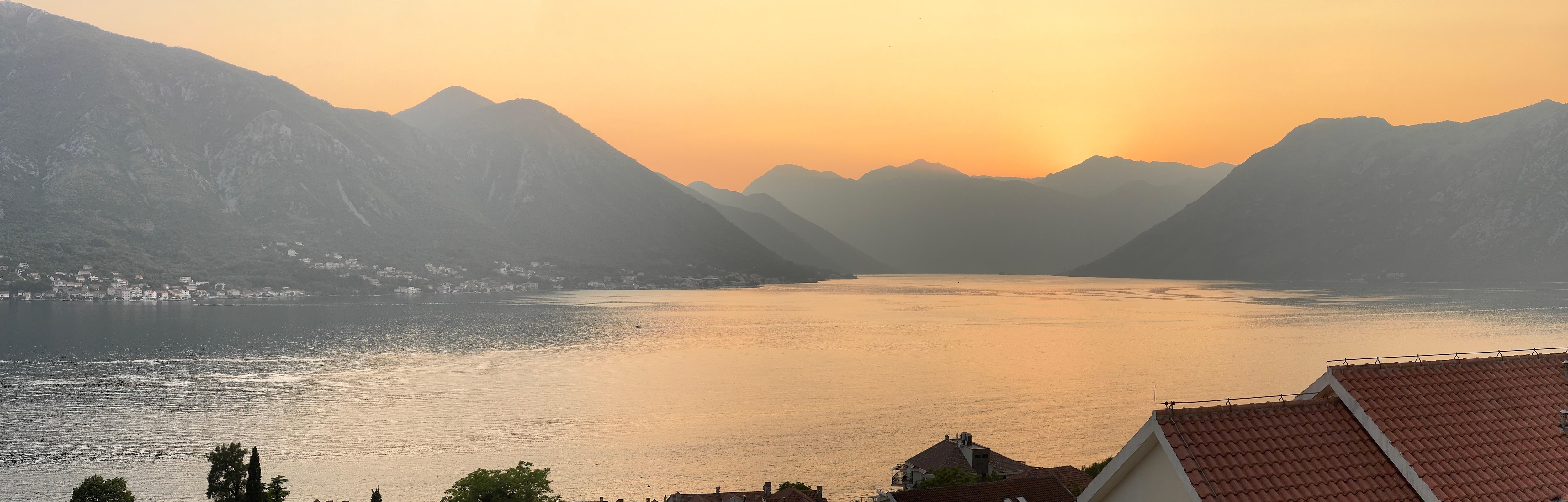 Sunset view from balcony 