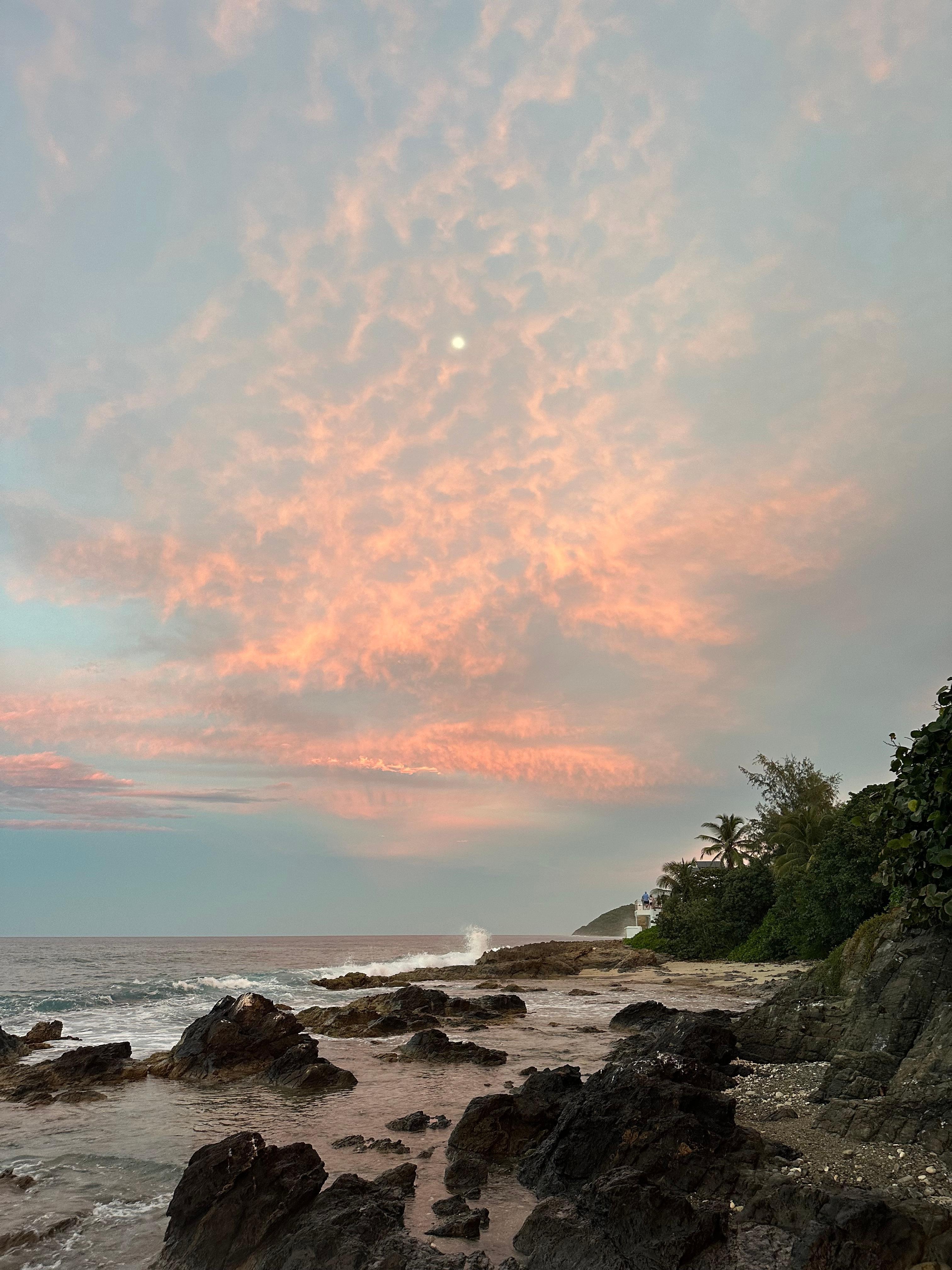 View looking east when down at the tide pools. 
