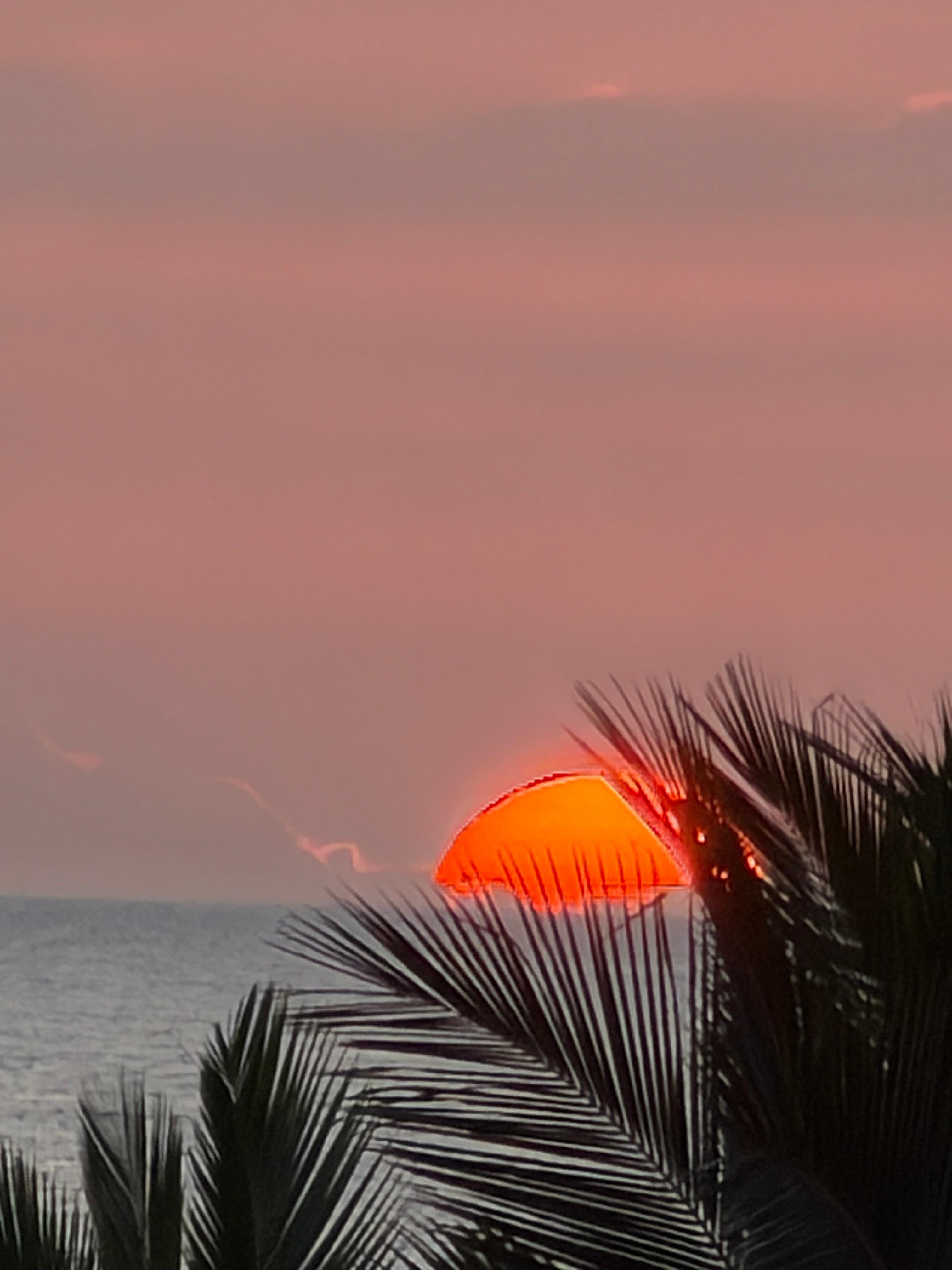 Sunset from the patio