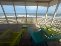 High tide is less than 100’ from the porch.