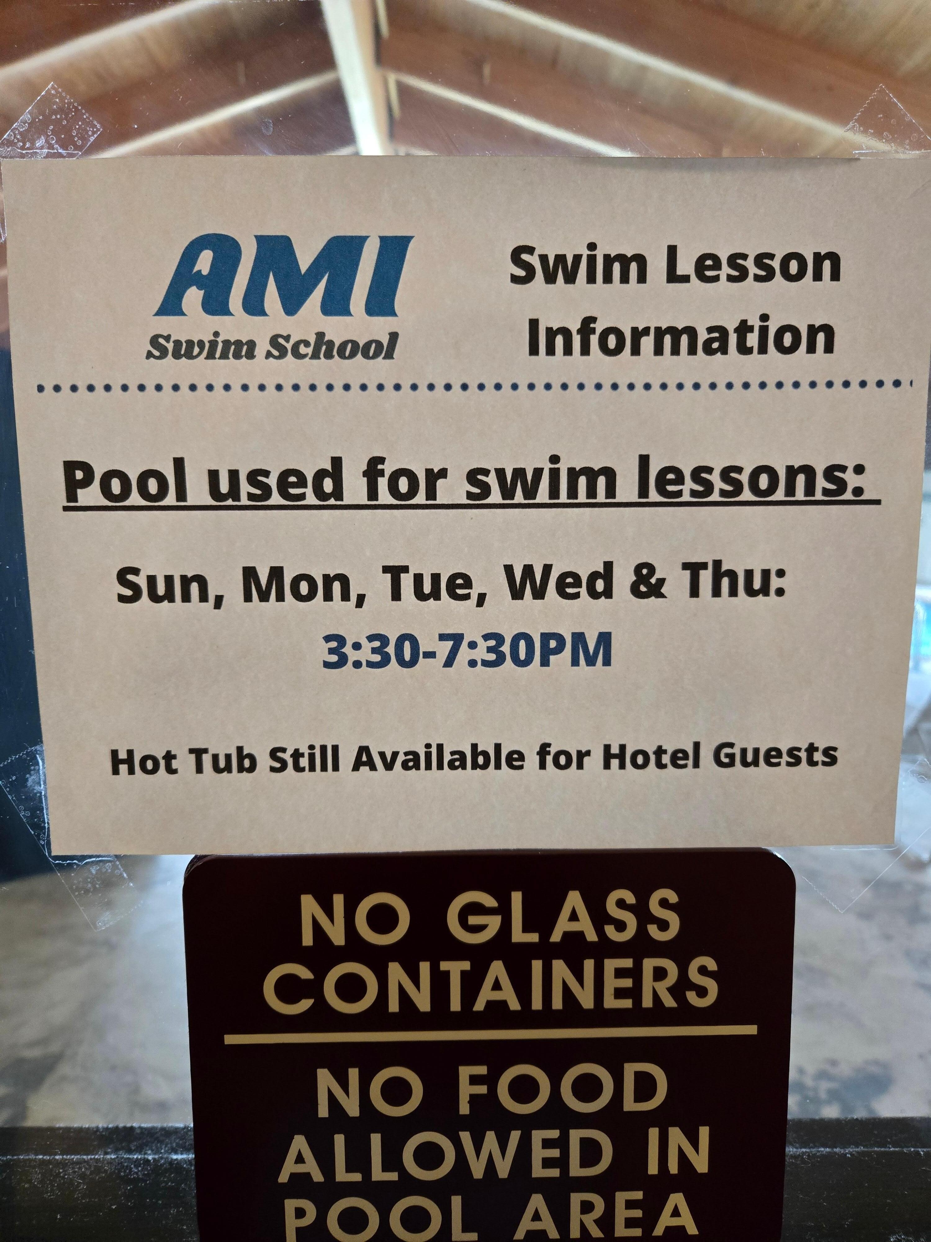 Pool hours