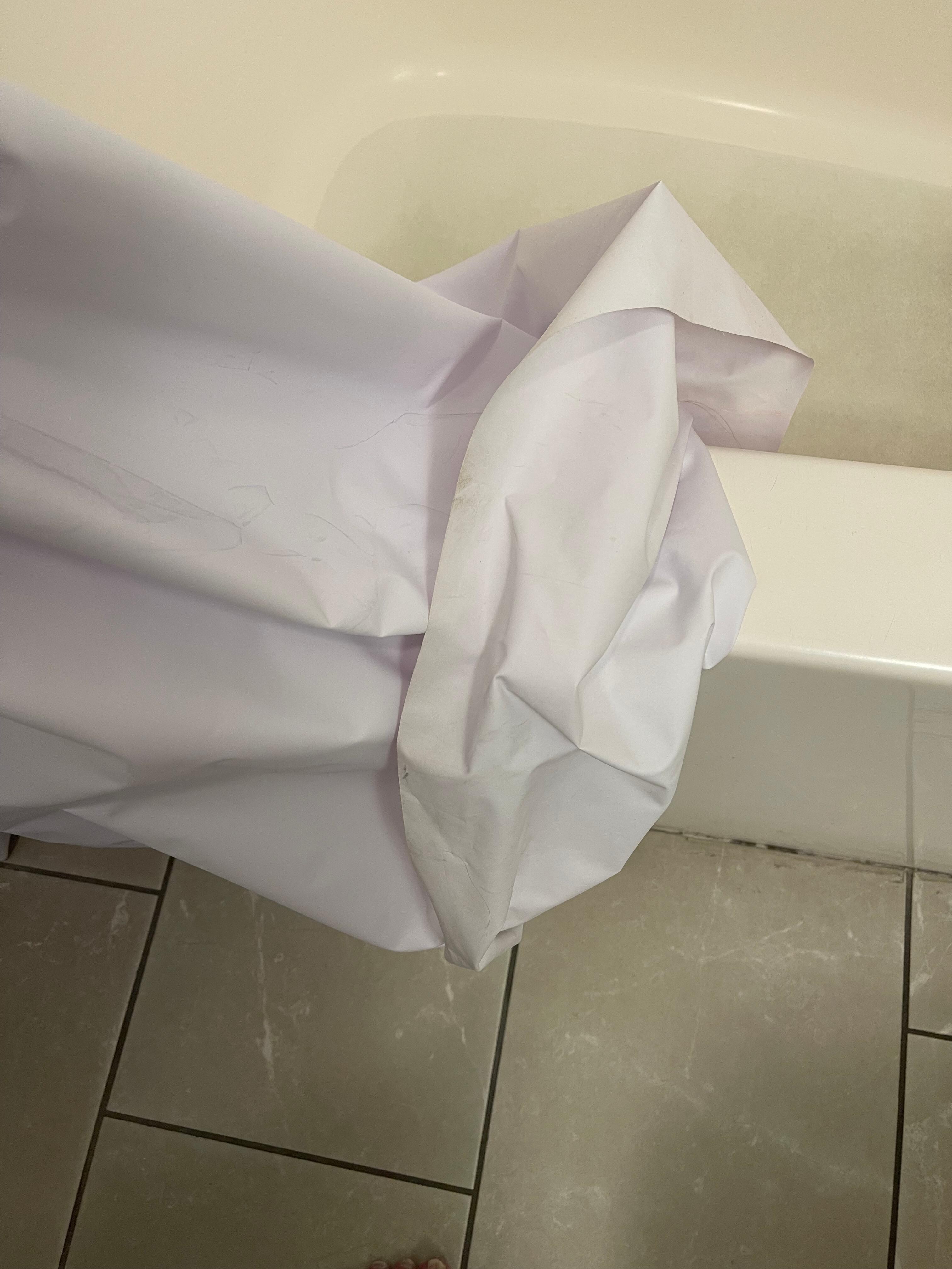 Dirty shower curtain 
