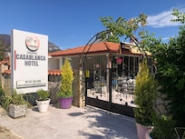 The entrance to hotel