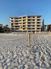 View from beach to the complex