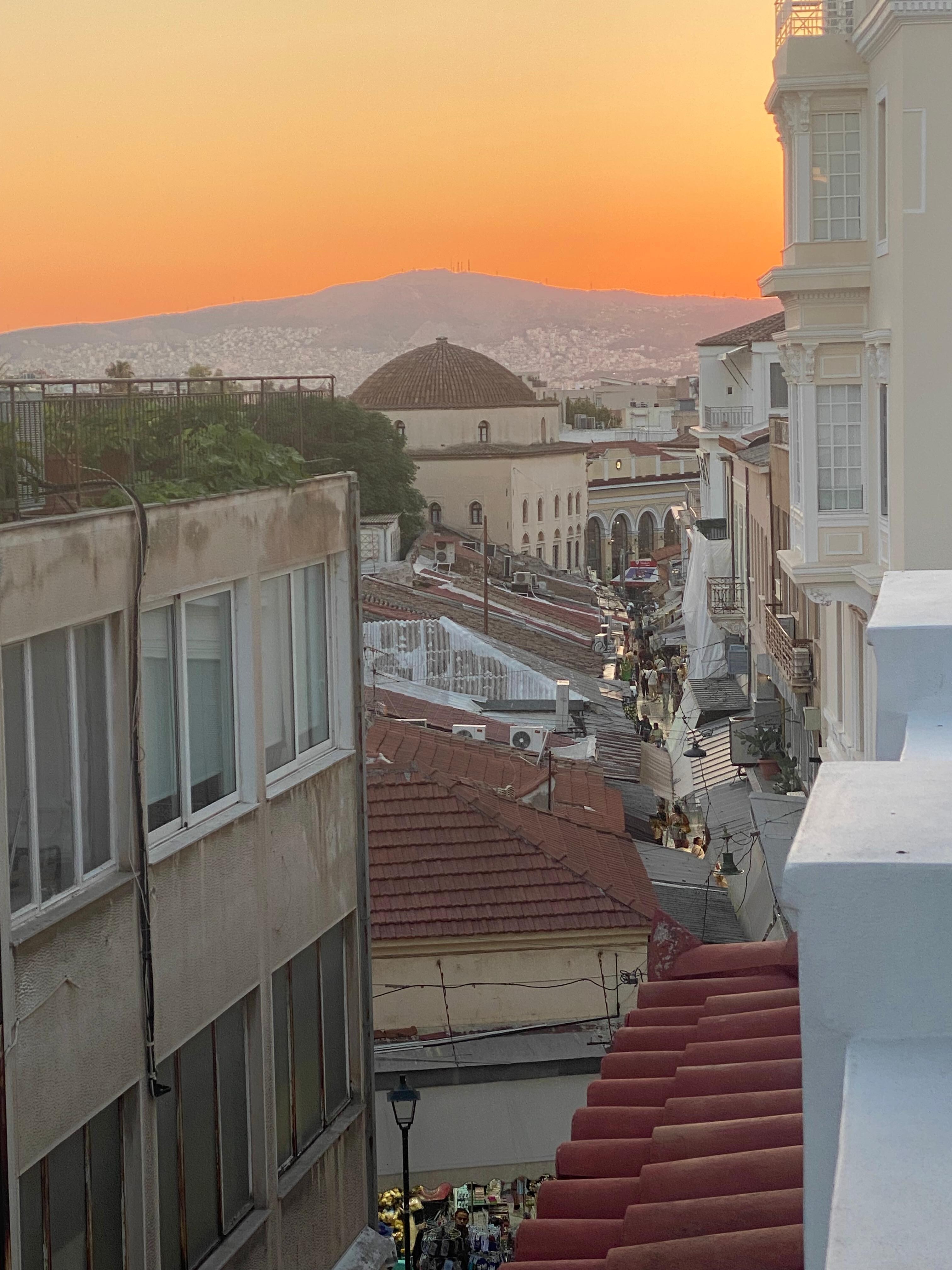 View towards Monastiraki from the patio
