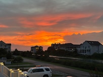 Sunset over the bay