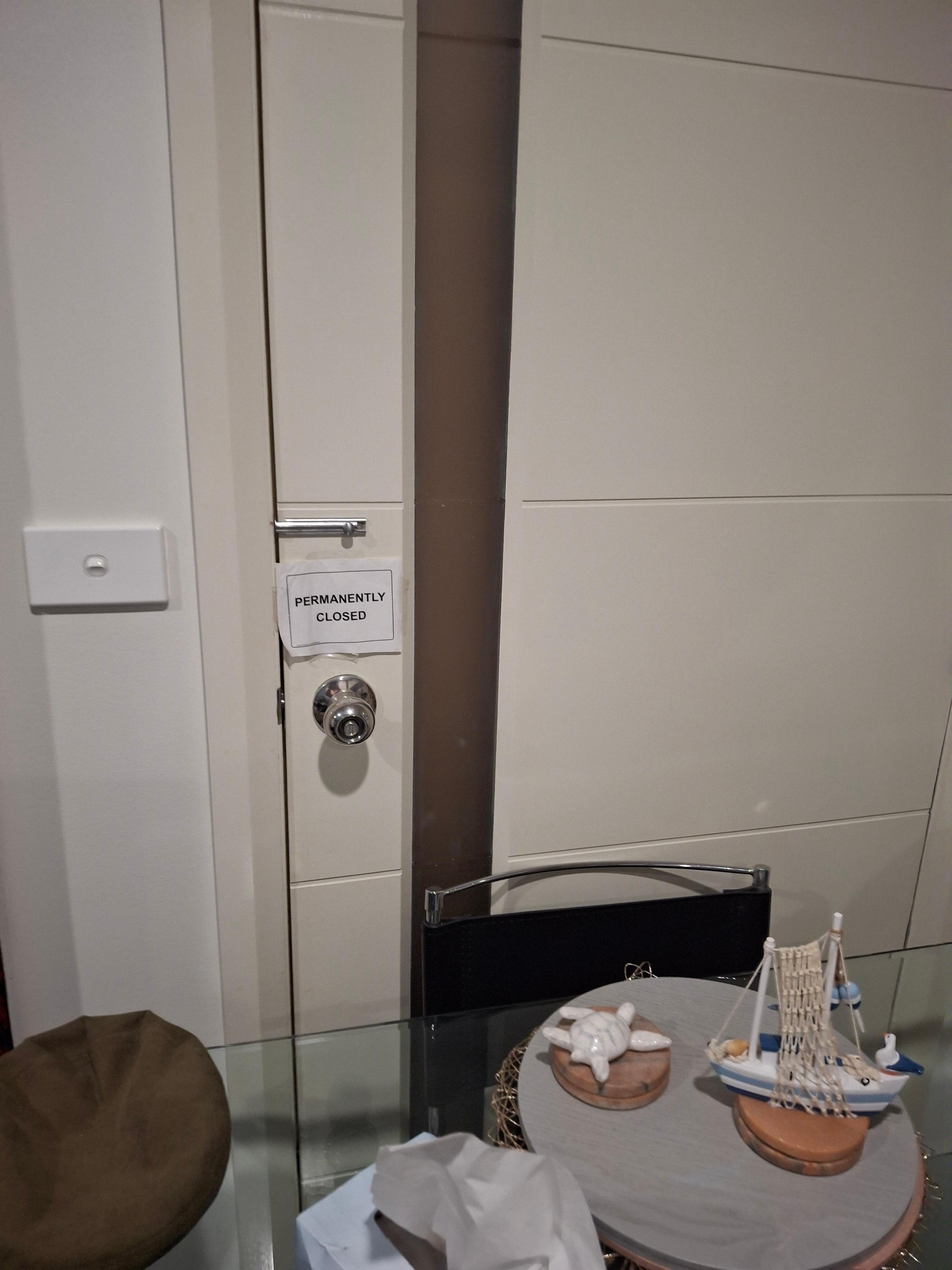 Internal door locked