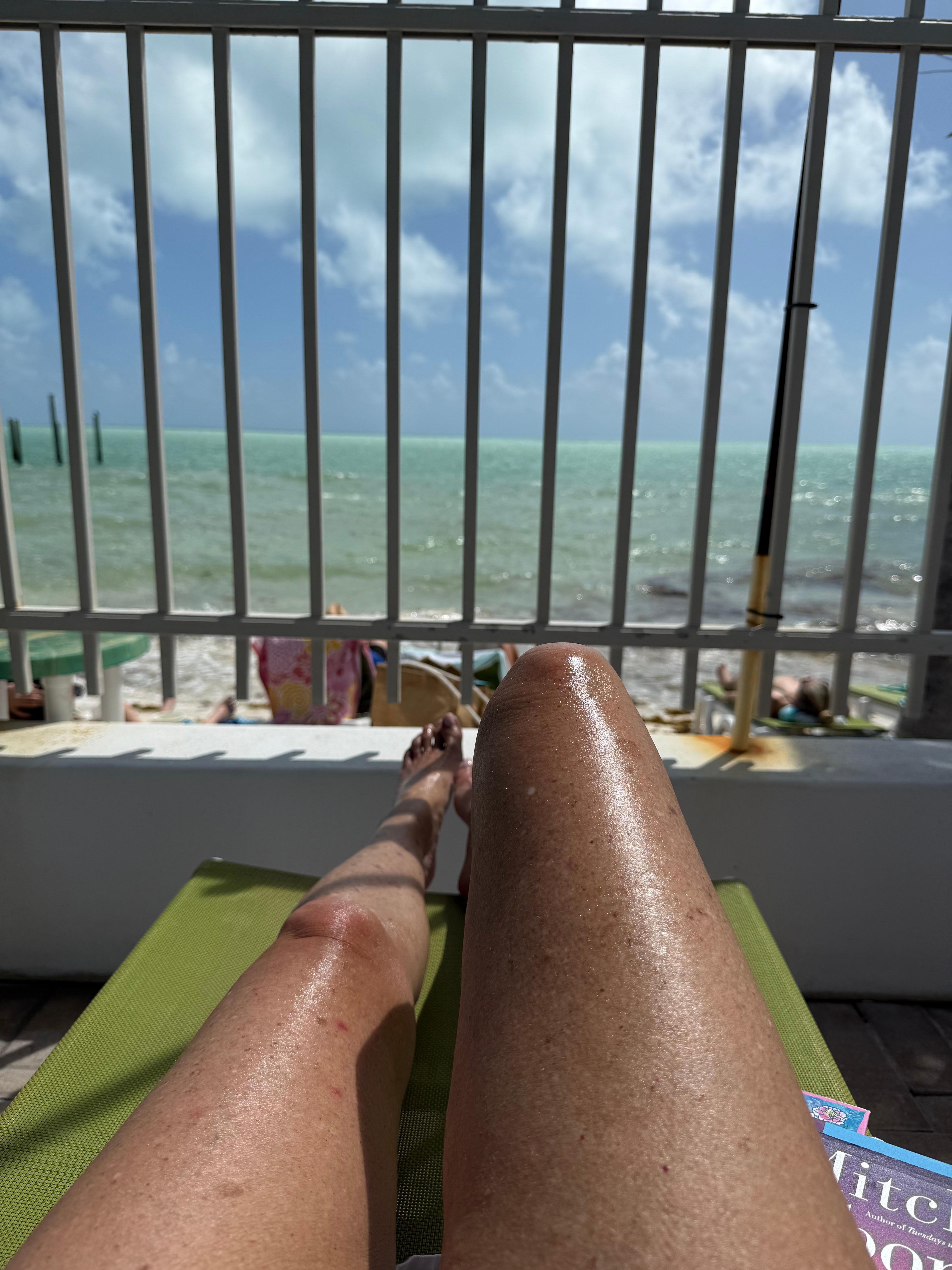 Relaxing at the Beach Club!