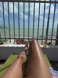 Relaxing at the Beach Club!