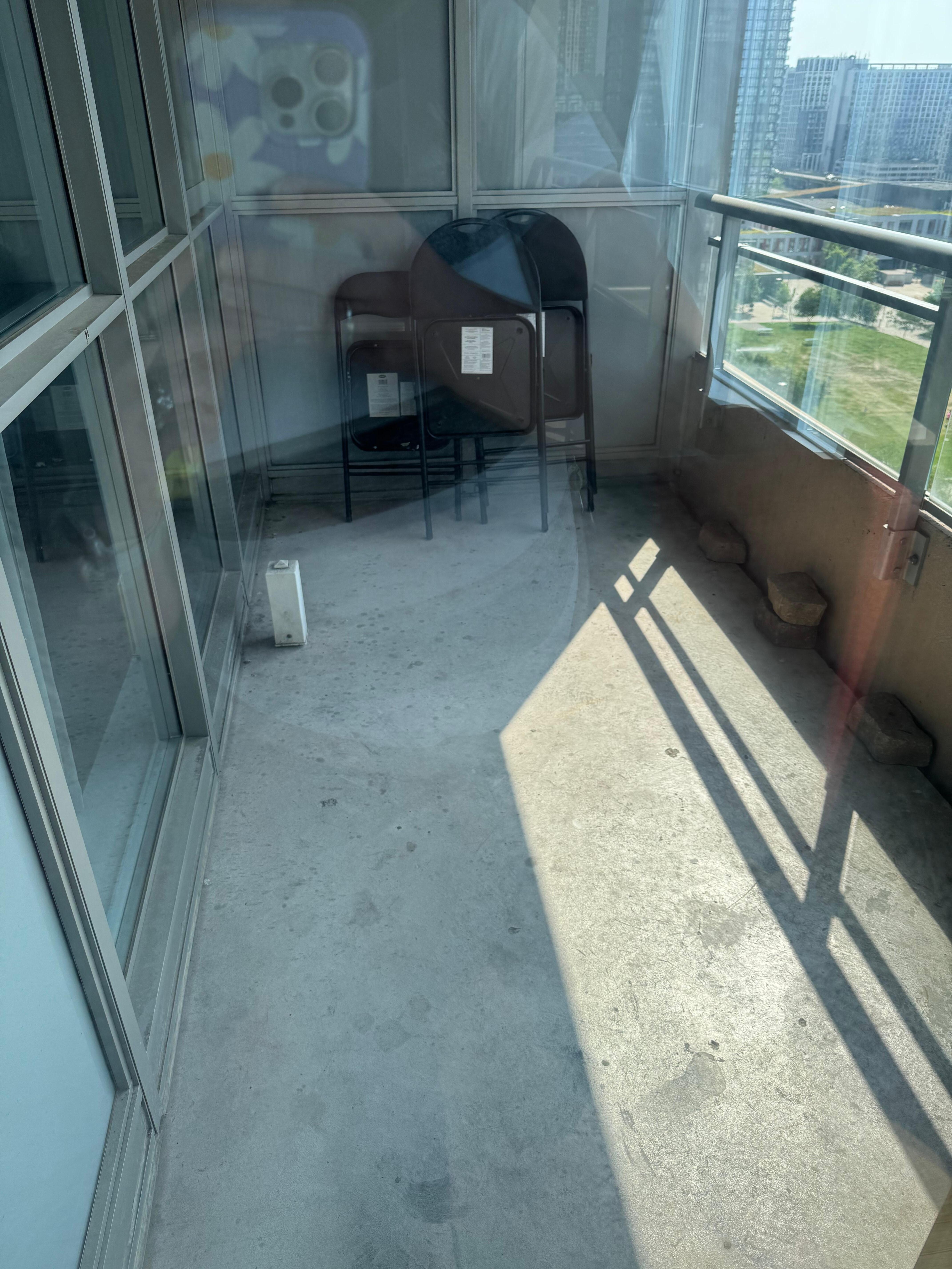 Patio with only 3 folding chairs