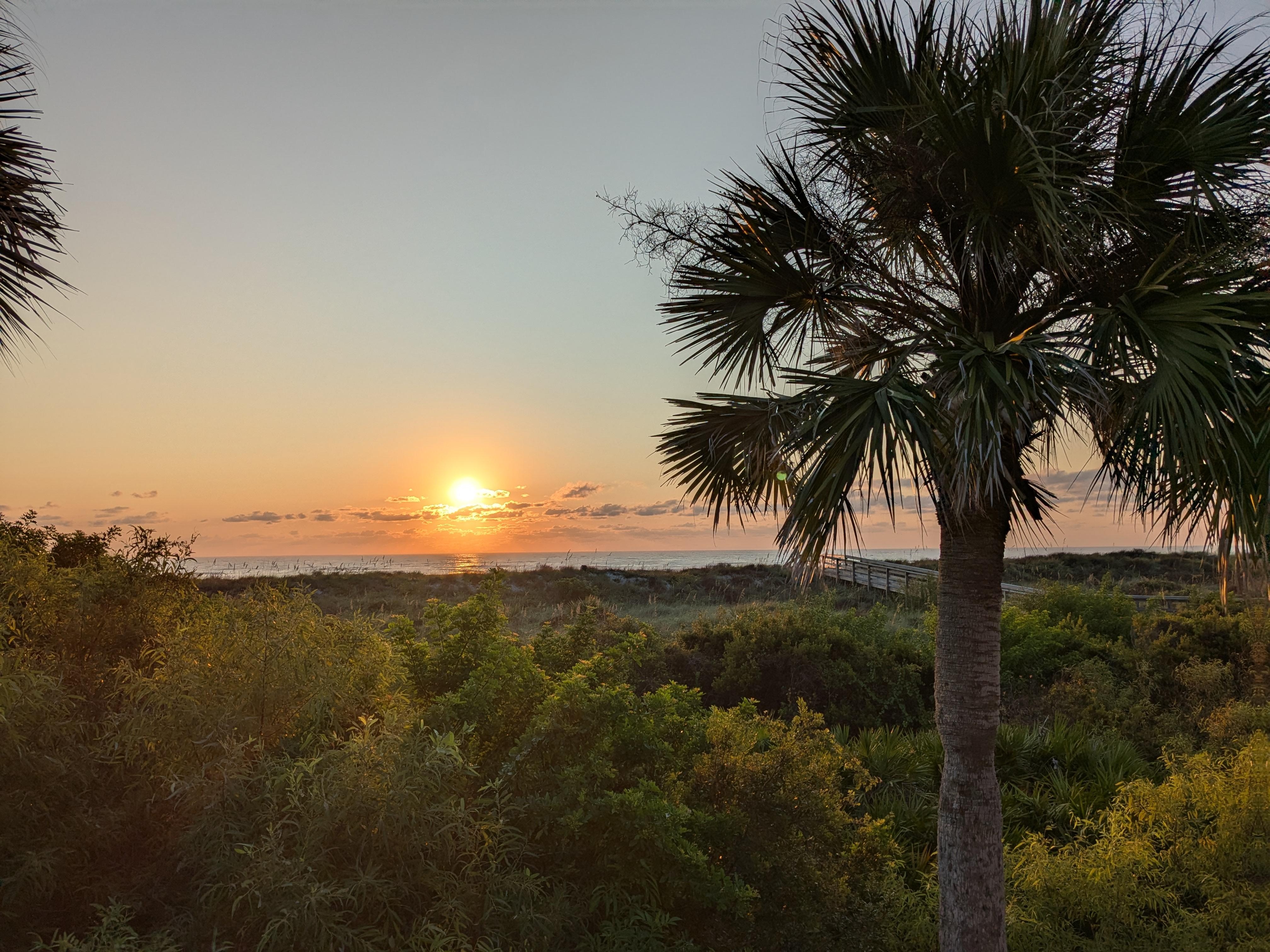 Sunrise from bedroom balcony
