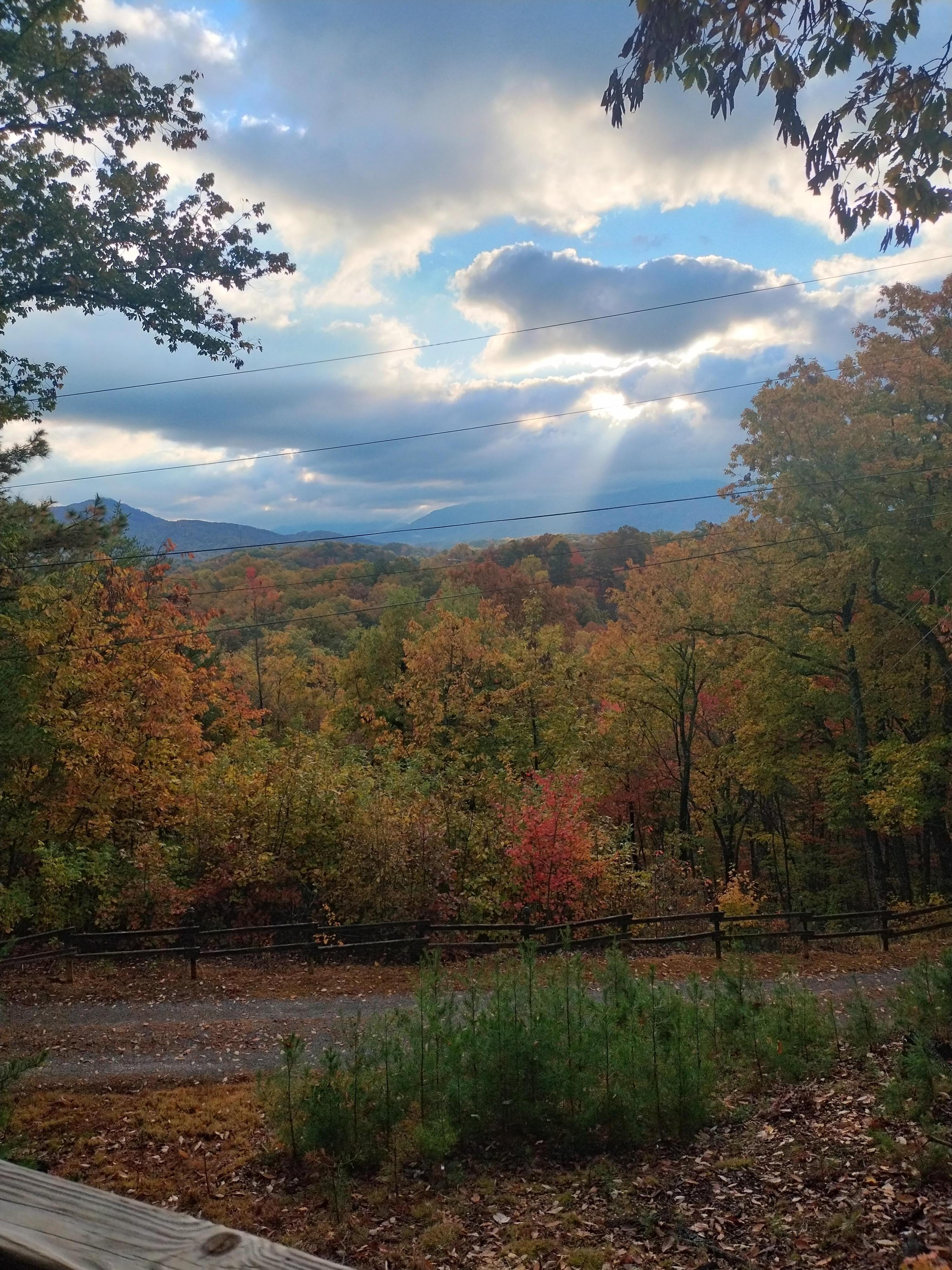 Sunrise from the porch 
