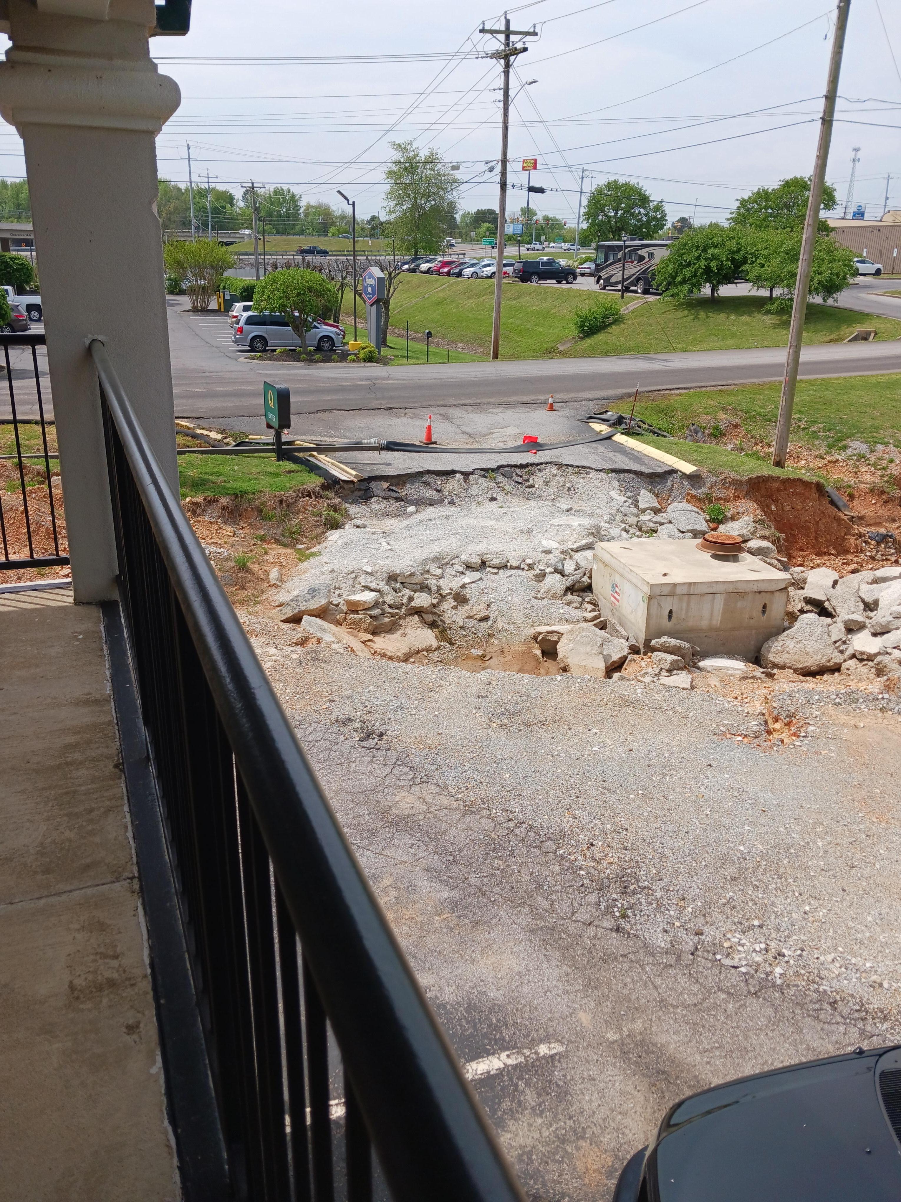 View of the entrance from the 2nd level