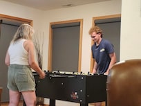 The game room was so much fun