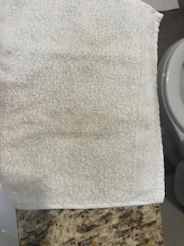Shit on the washcloth?