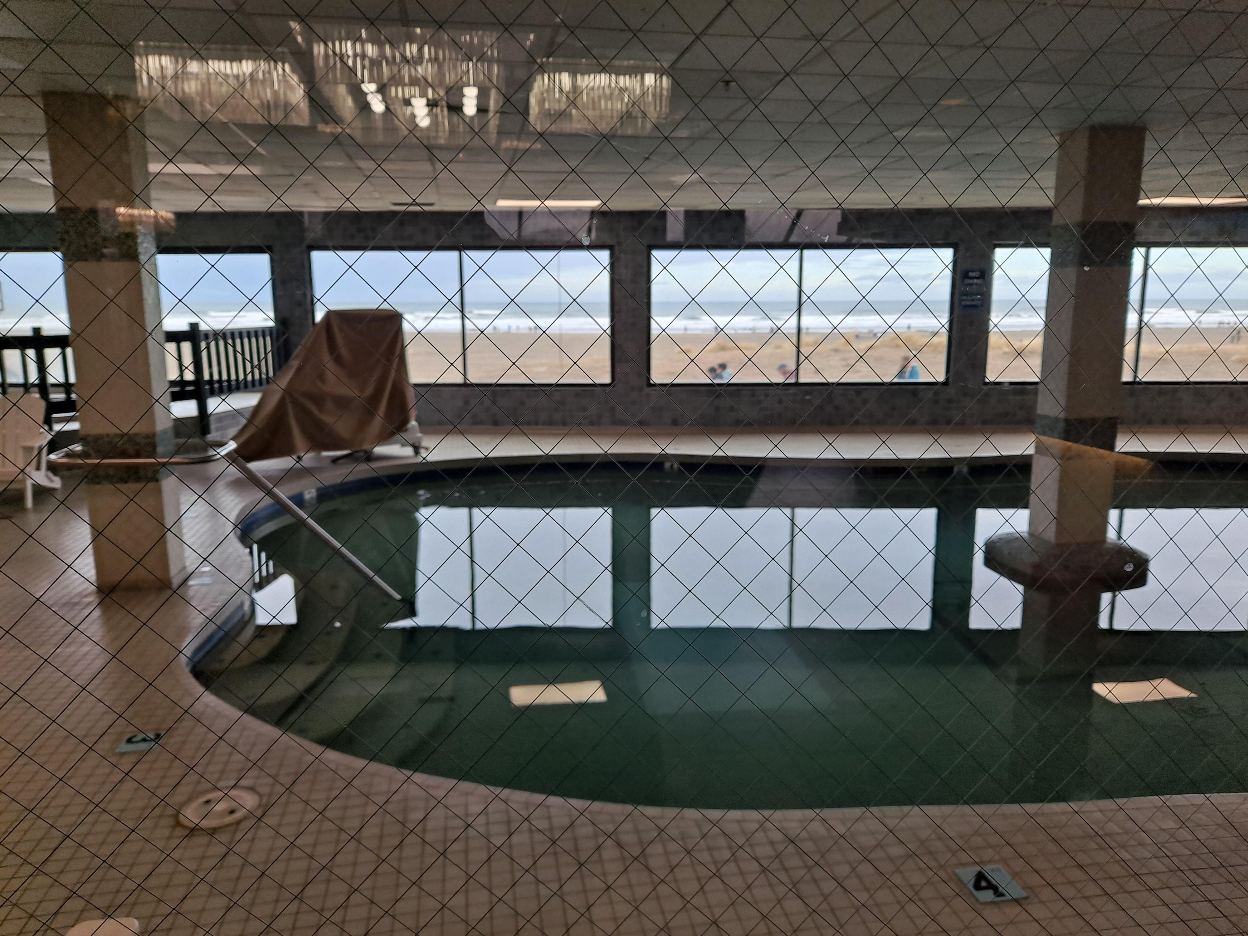 Pool and hot tub with a view.