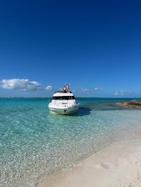 Grounded Yacht on Uninhabited Island