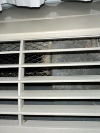 Dust encrusted AC vent