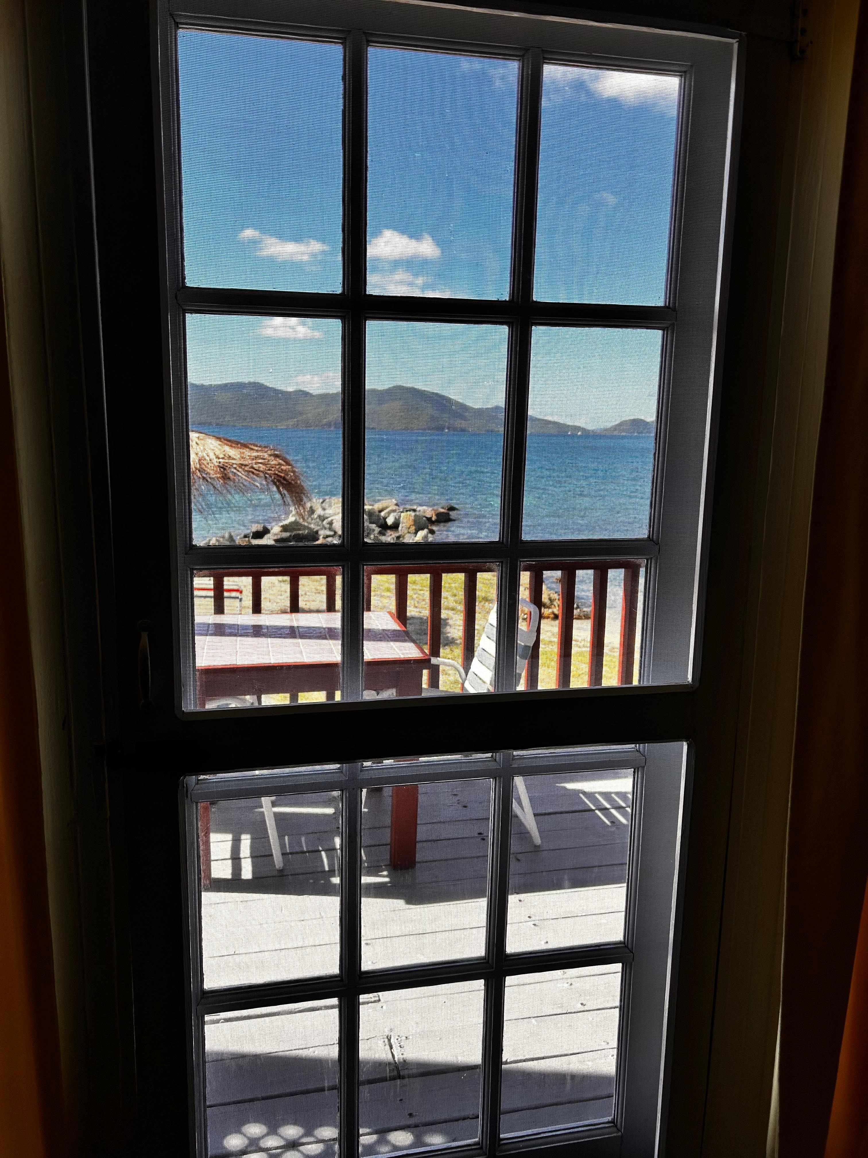 View from our villa & deck area