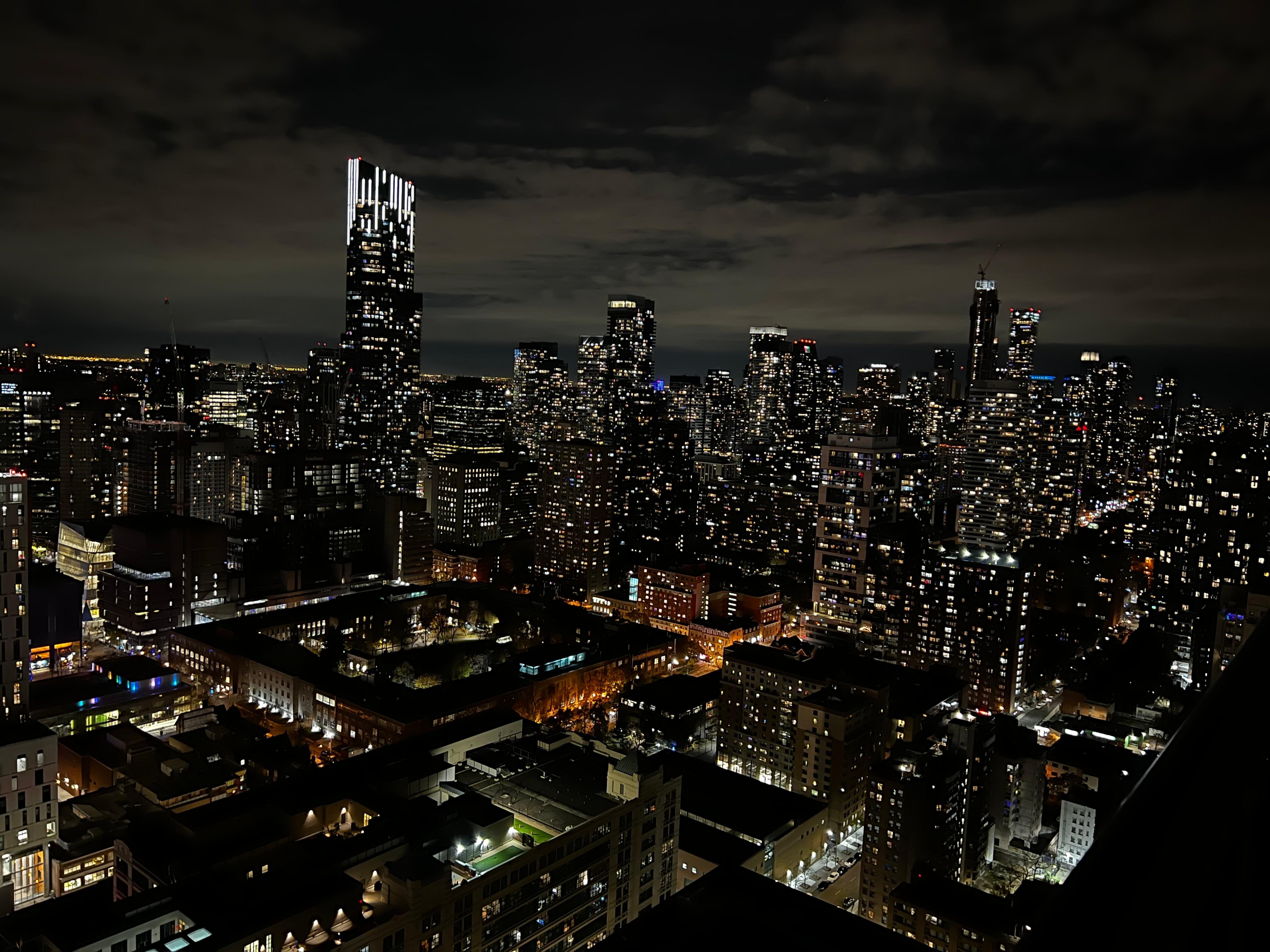 Utsikten från lägenheten som låg på 47 våningen. 