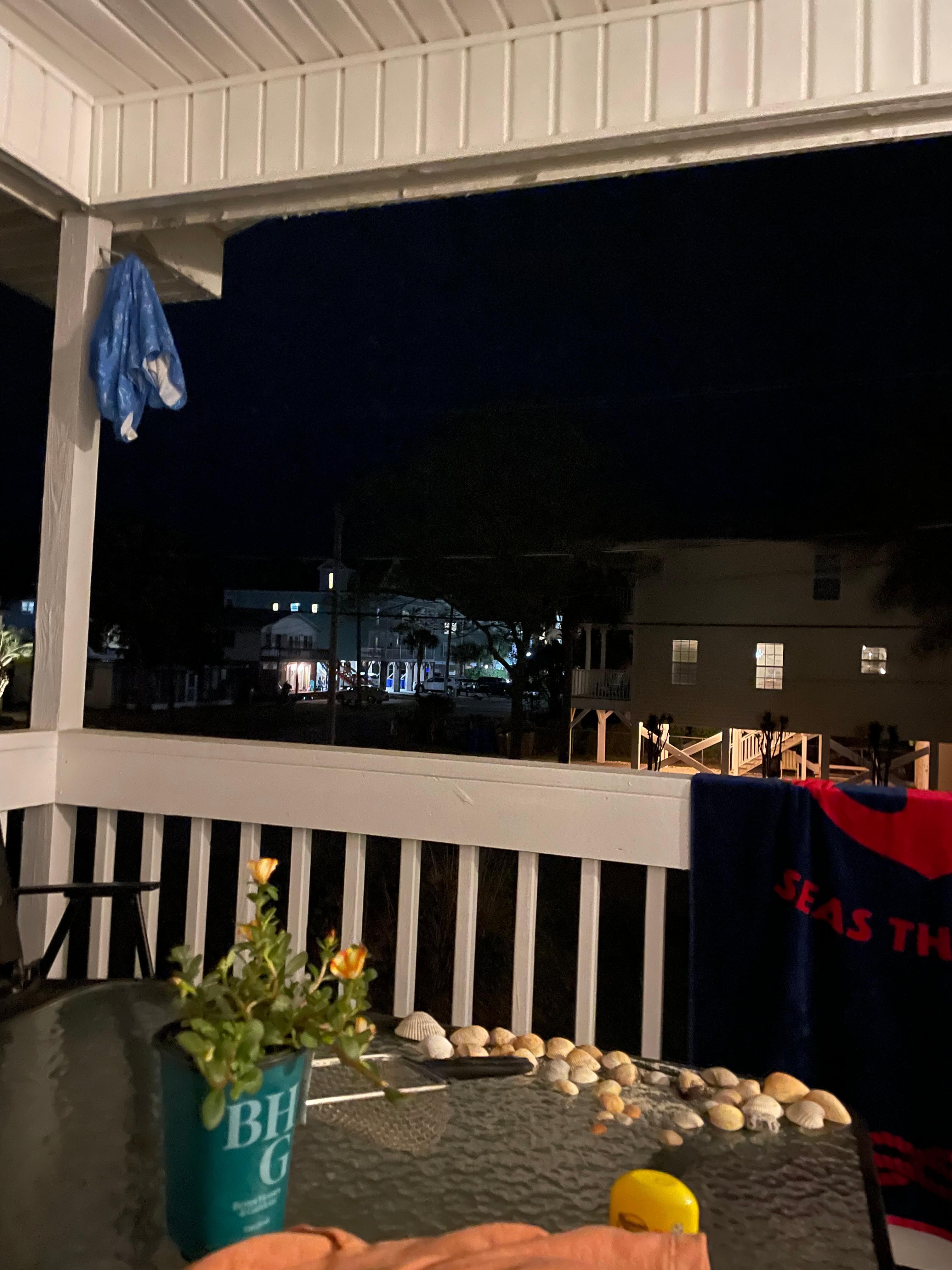 Night view from balcony 