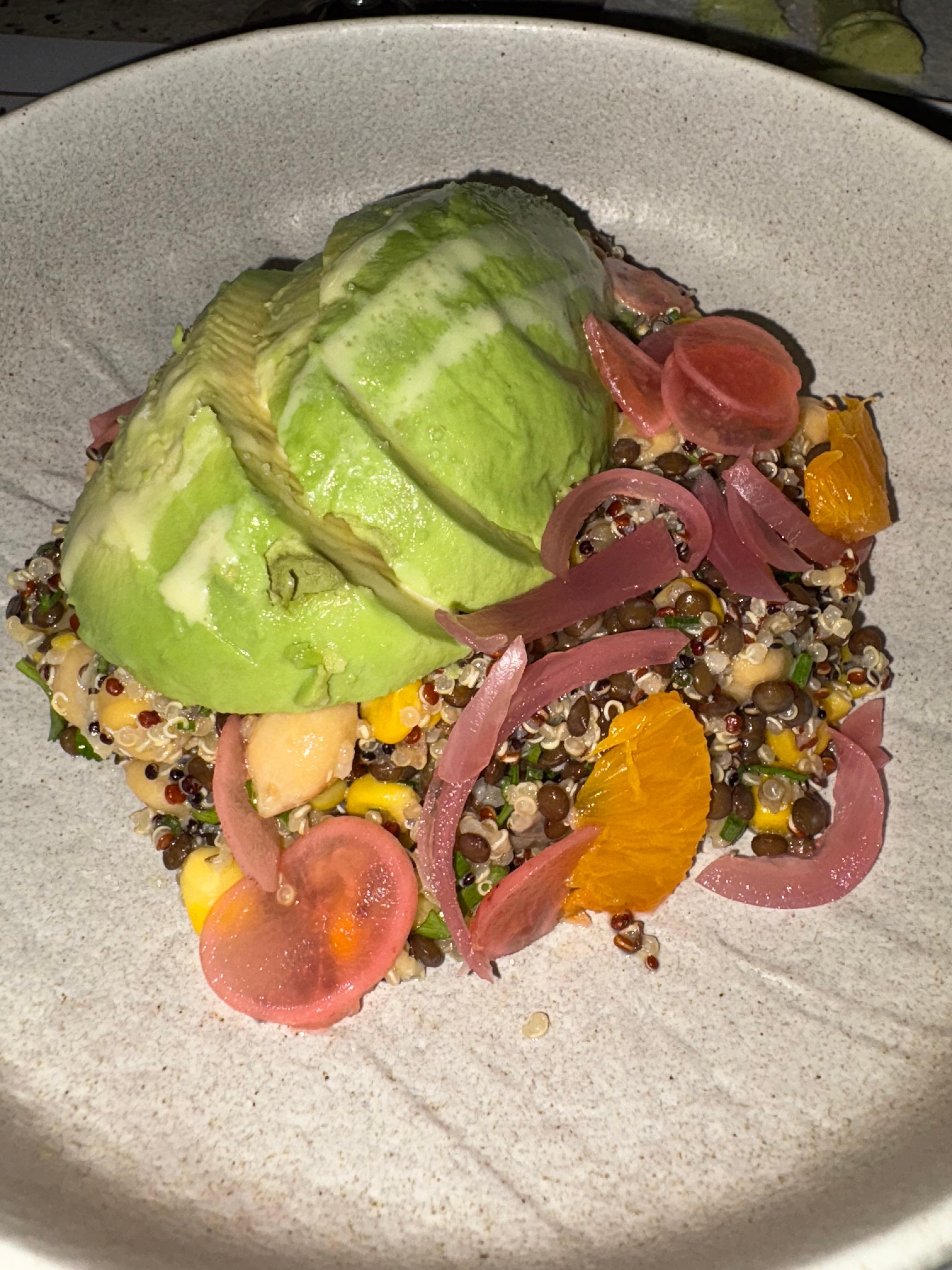 Vegan dinner option was delicious.