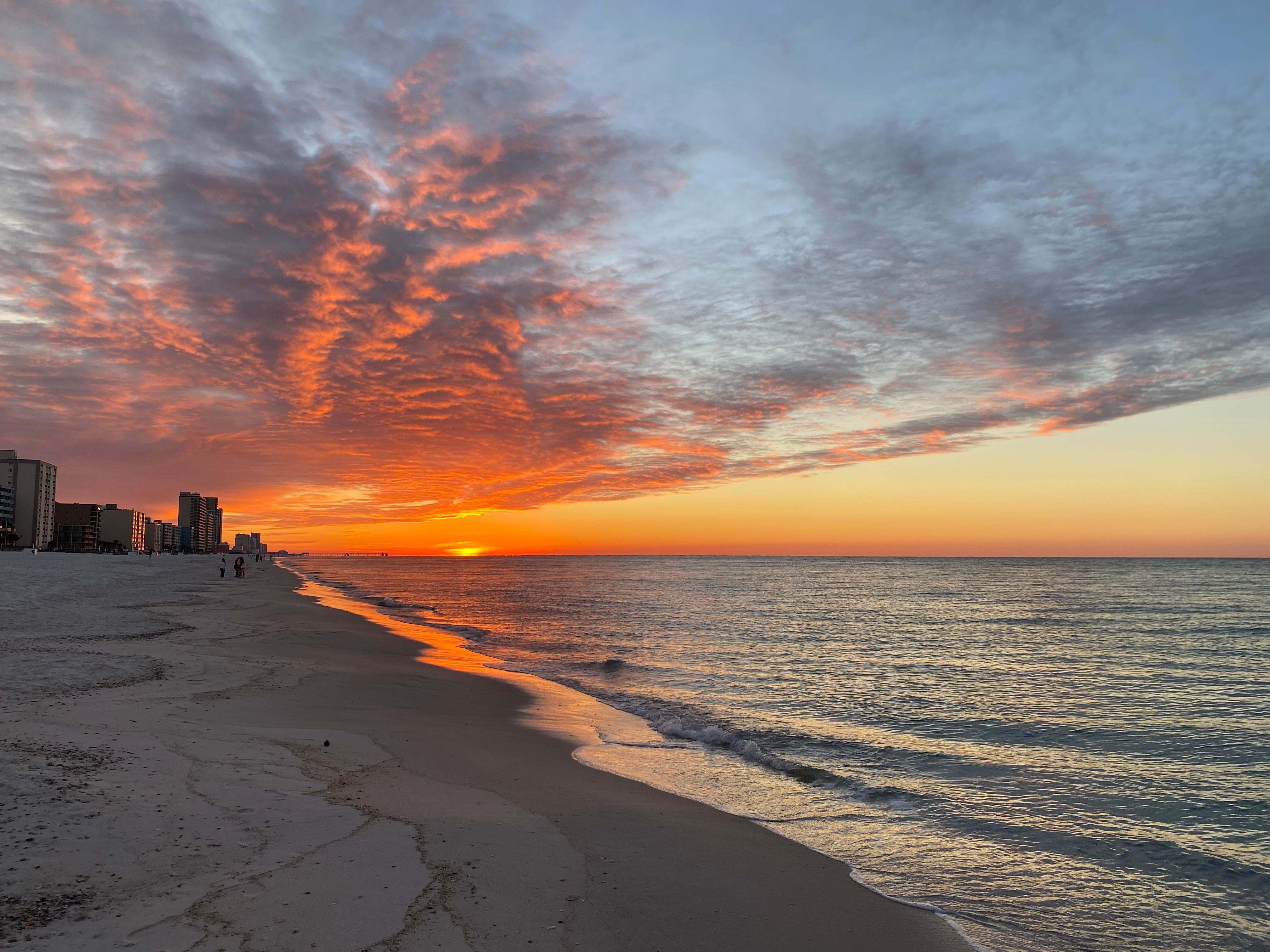 Sunrise on the private deck! 