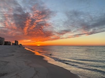 Sunrise on the private deck!