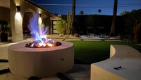 Firepit at night