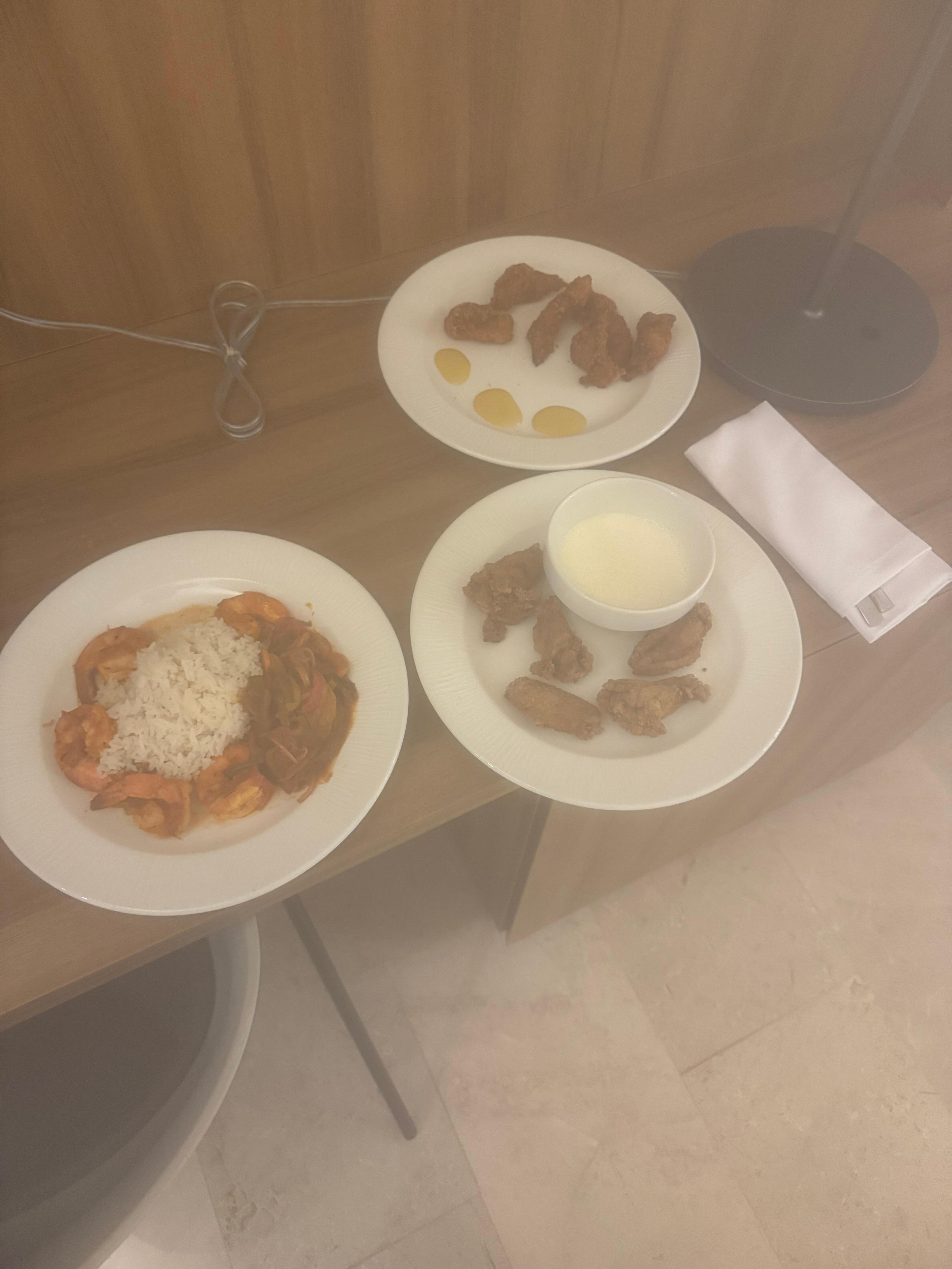 The food that was sent to my room uncovered 