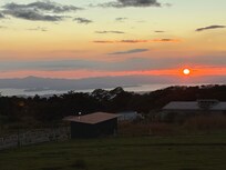 Sunset from the hotel property