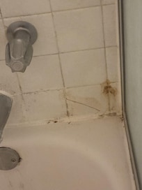 Broken tub tiles