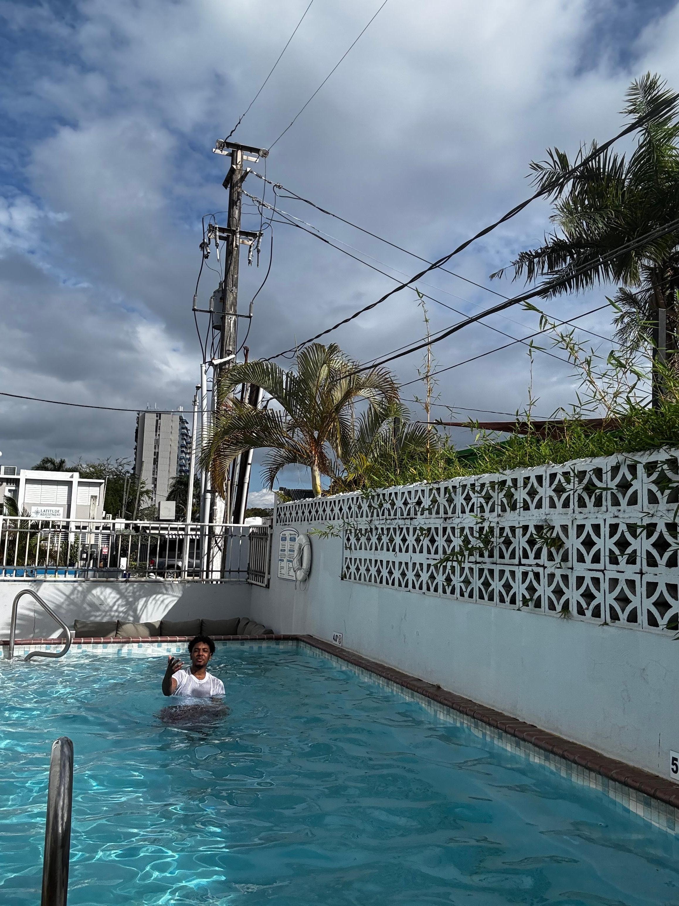The pool was a nice touch if you’re not in a hurry to head to beach. 