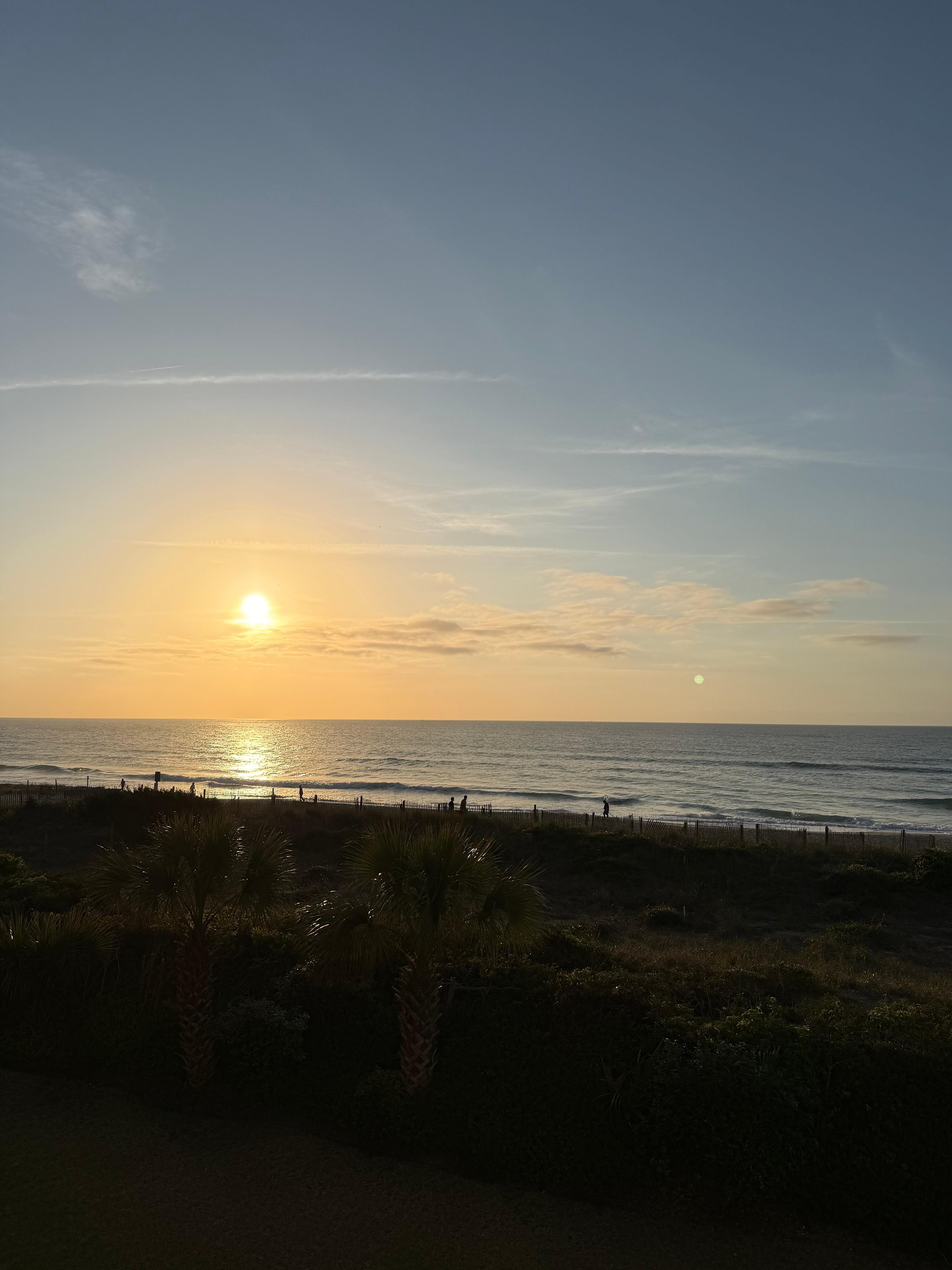 Sunrise from balcony 