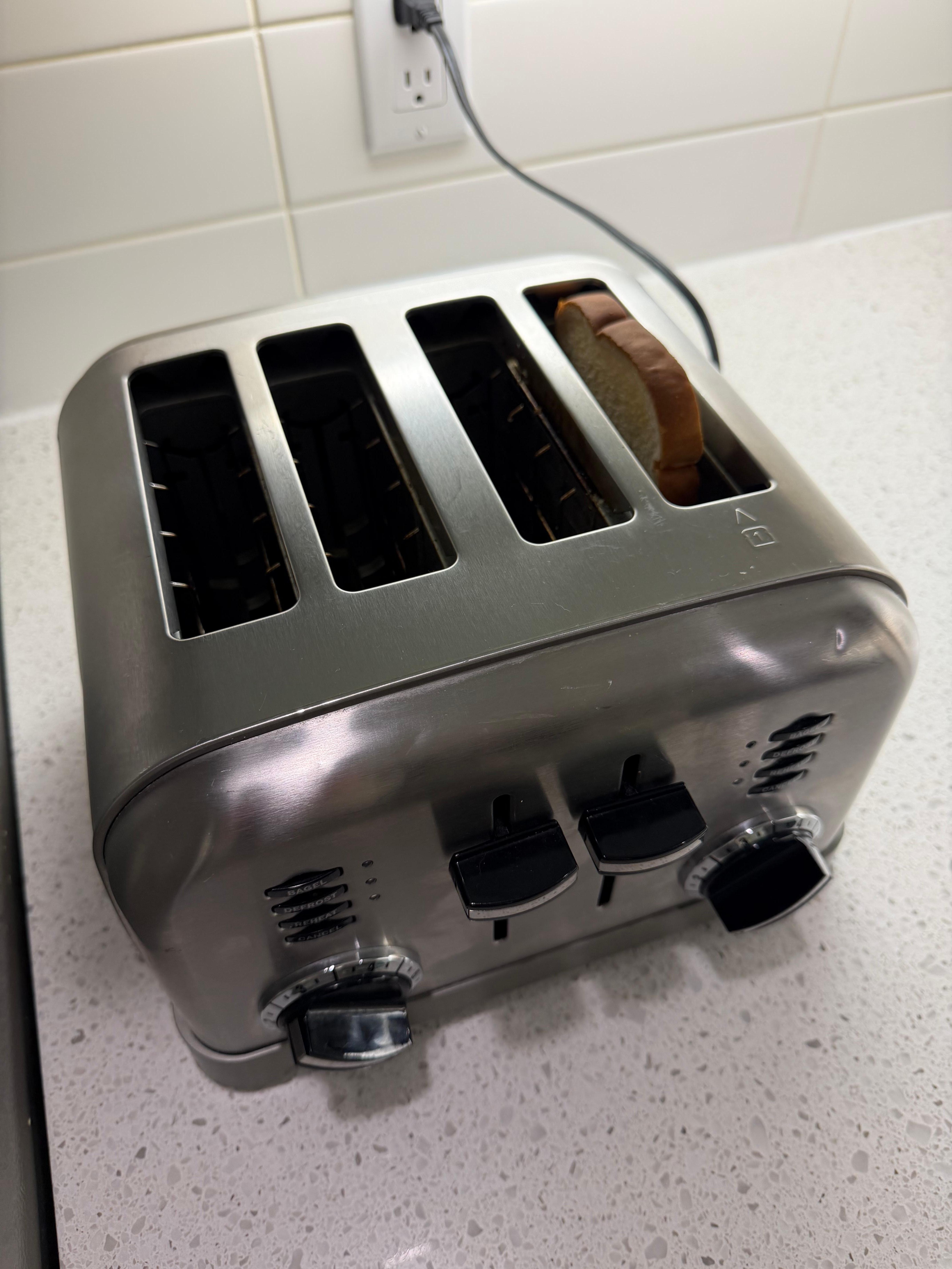 Toast left by previous guests 