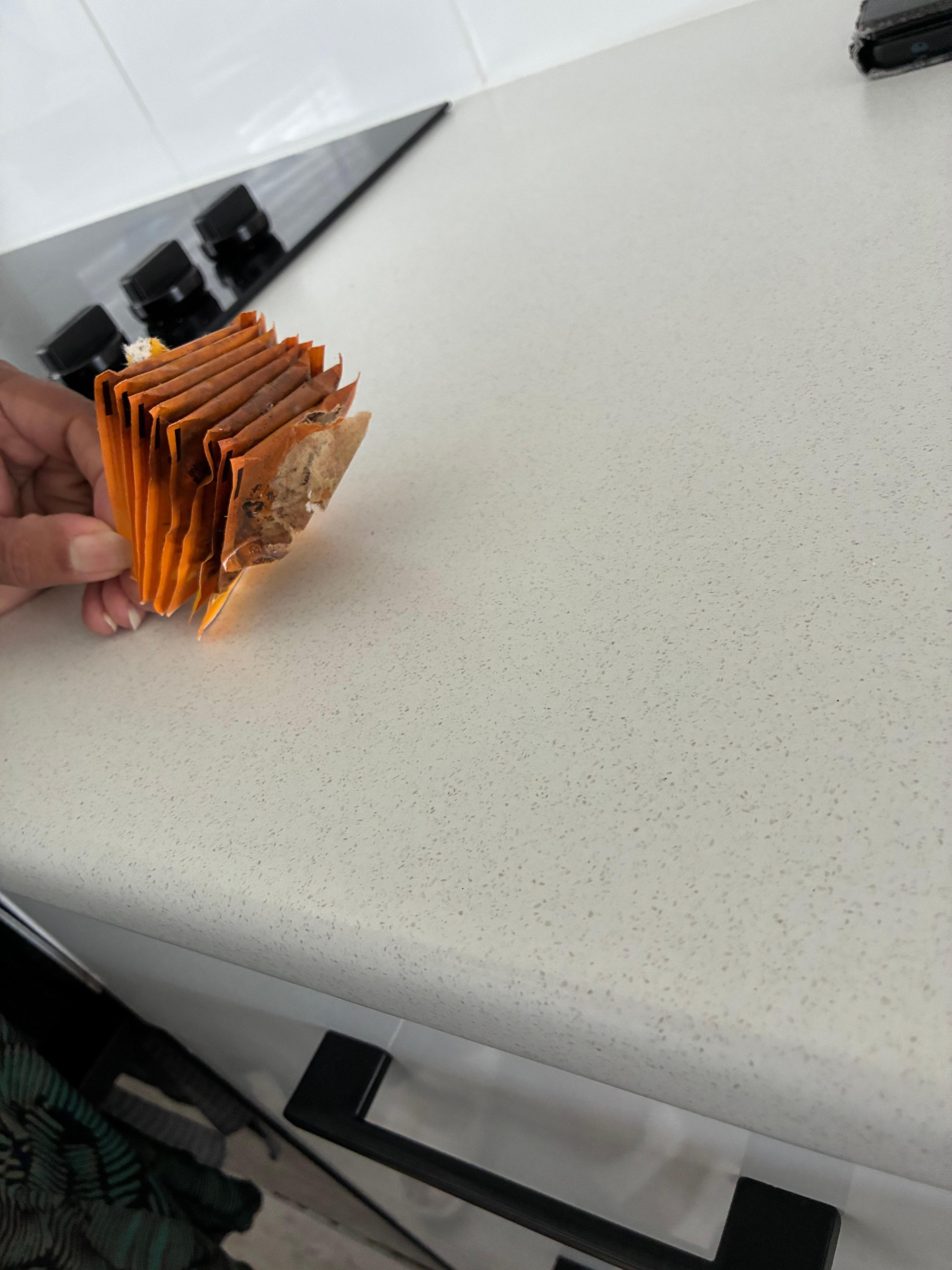 Tea bag packets for guest use 