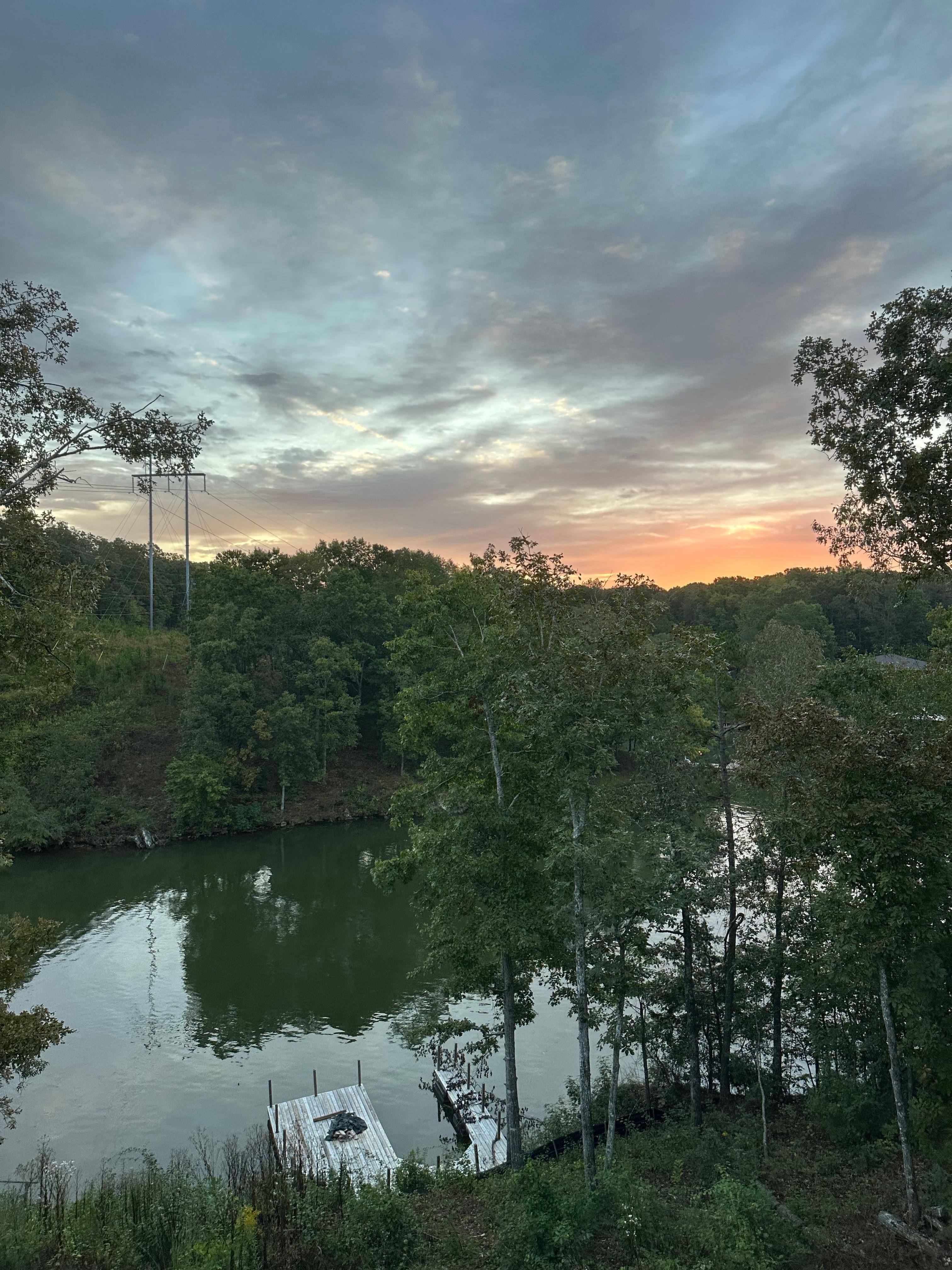 Sunrise from screened lanai