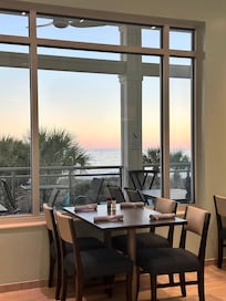 Our view during dinner