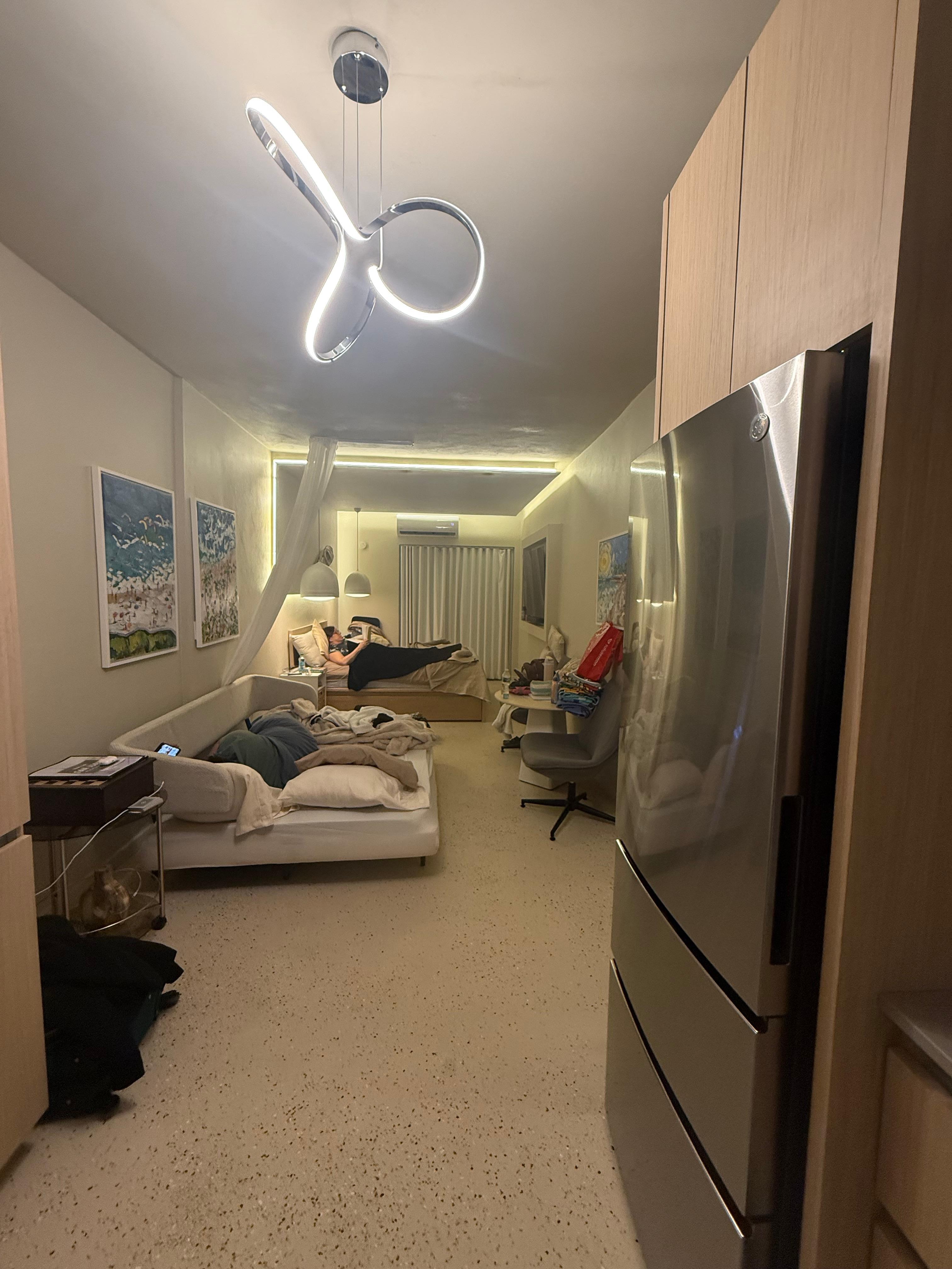 This is the entire room.