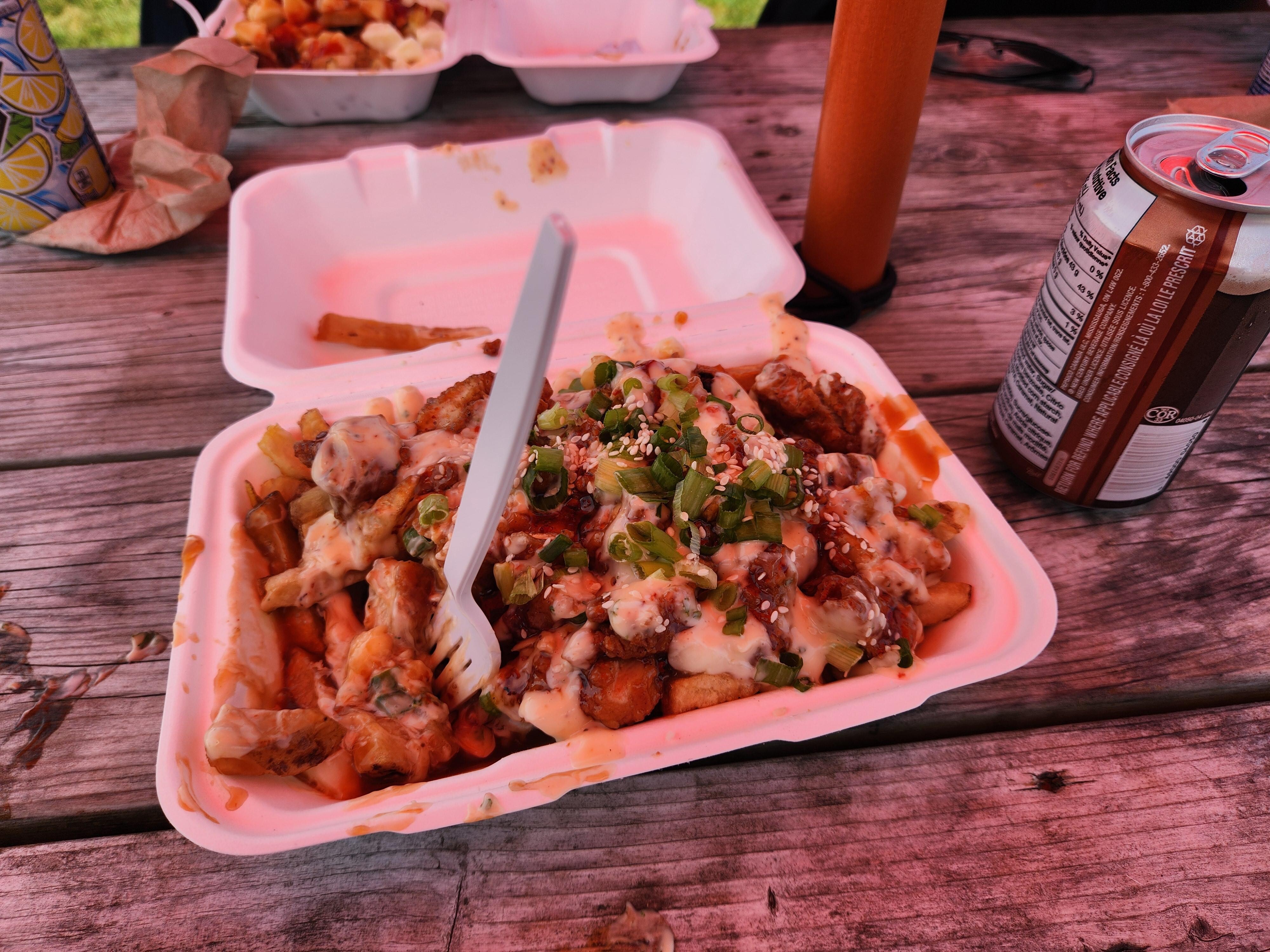 Le Petit Robicheau. Their Sweet Thai Chicken poutine.